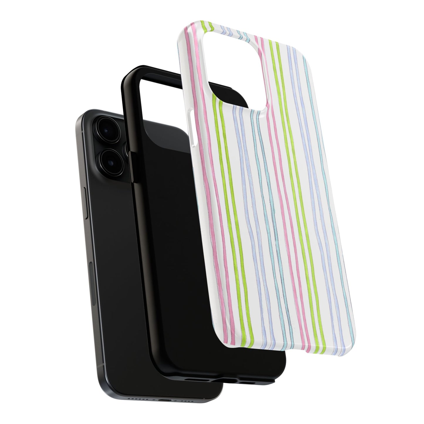 Belle Stripe White Phone Case