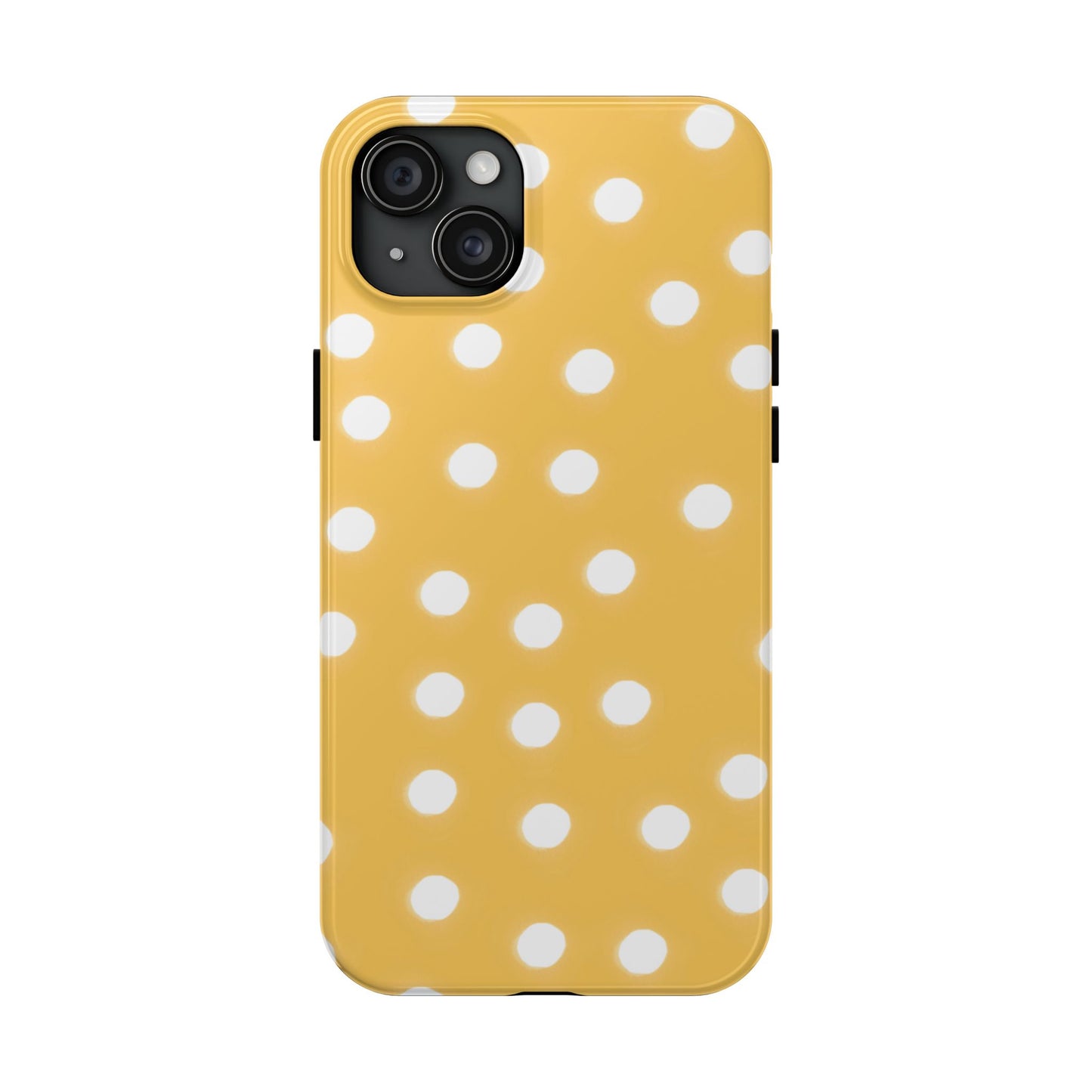 Jumbo Dots Yellow / White Phone Case