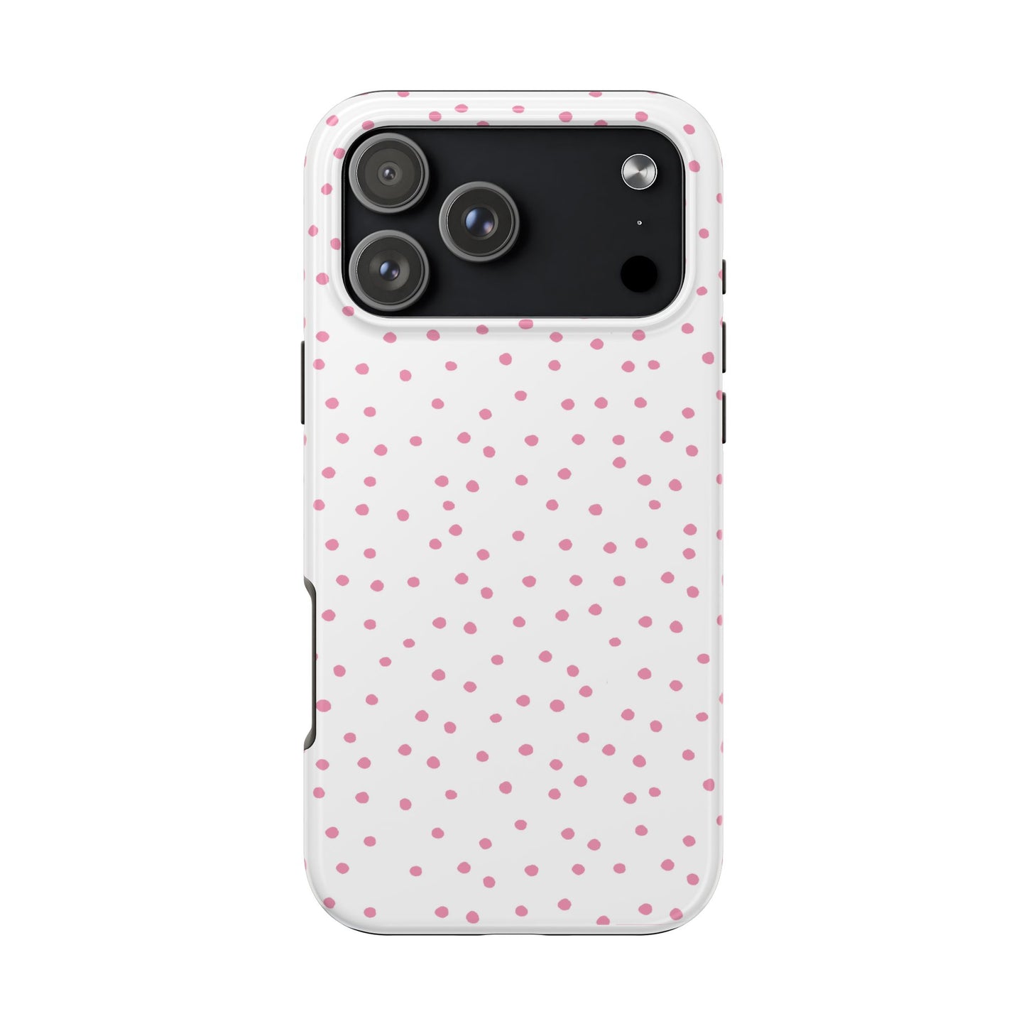Dinky Dots White / Pink Phone Case