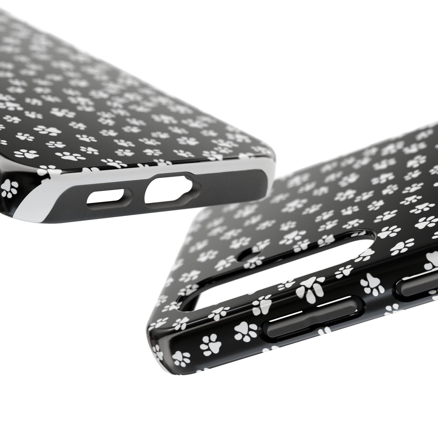 Little Paws Black / White Phone Case