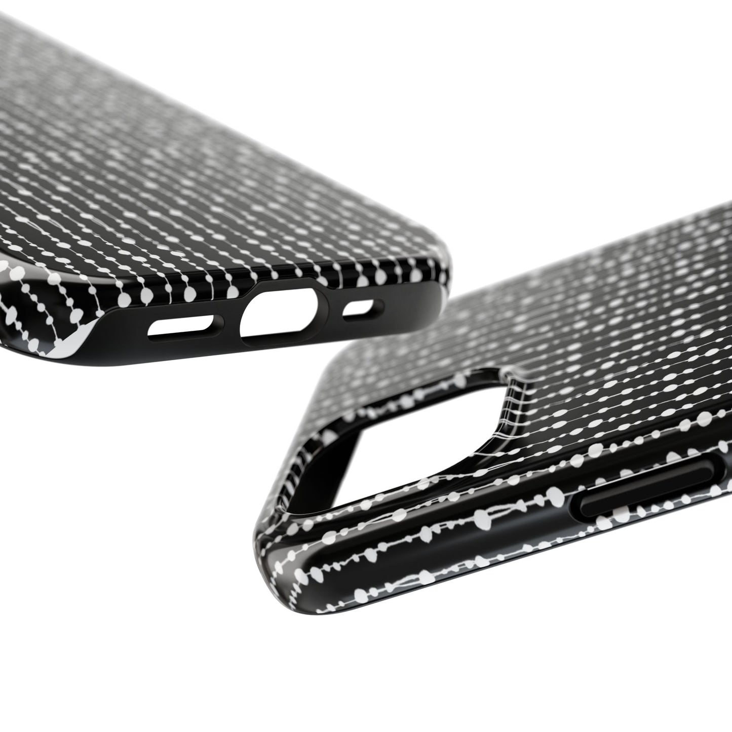 Beaded Curtain Black / White Phone Case
