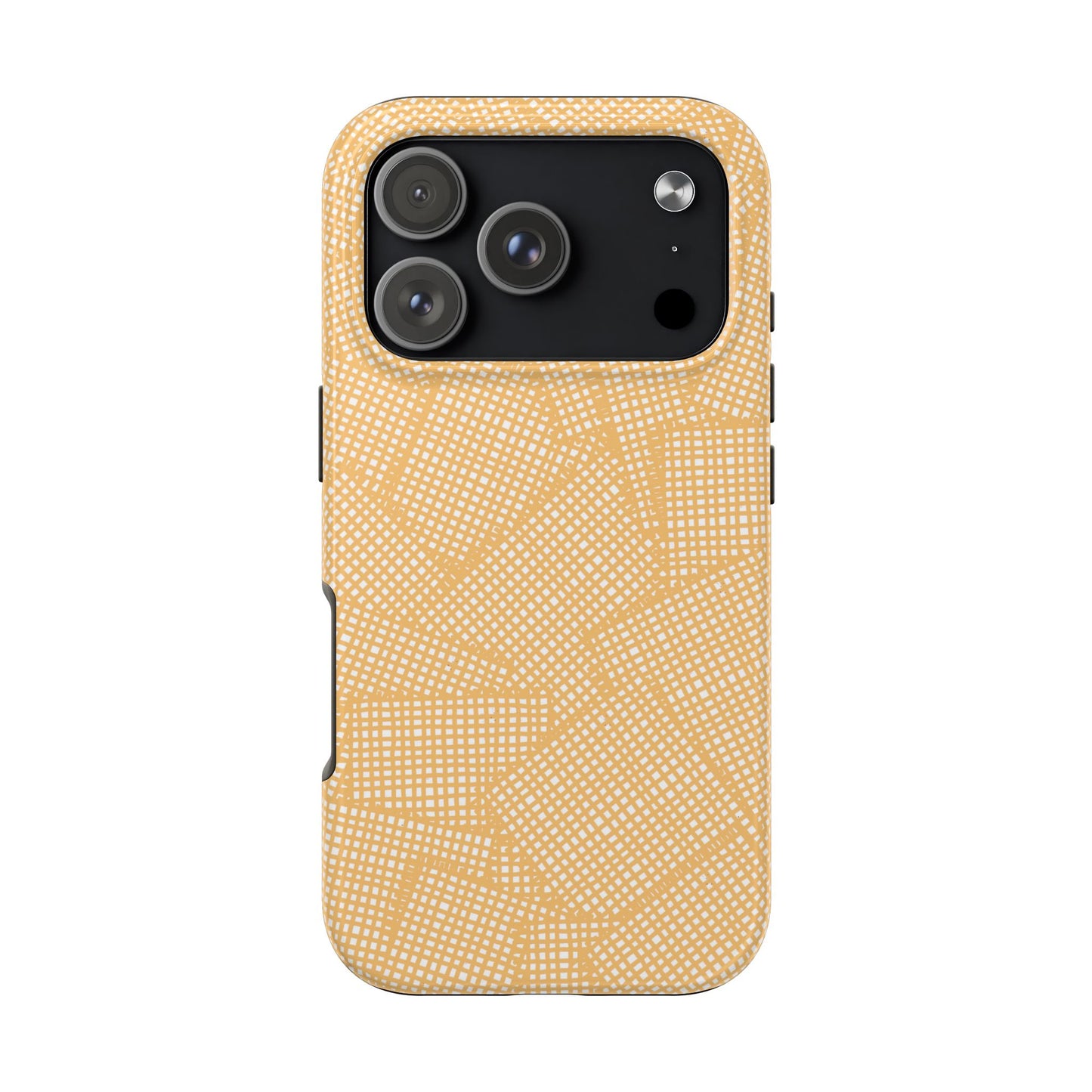Check Patch Large Yellow Phone Case