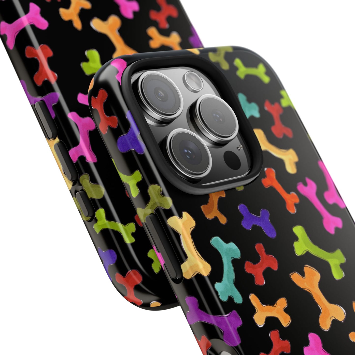 Happy Bones Black Phone Case