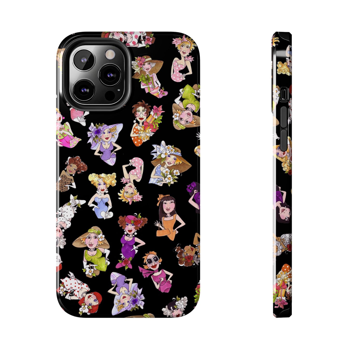 Fast Women Tossed Black Phone Case