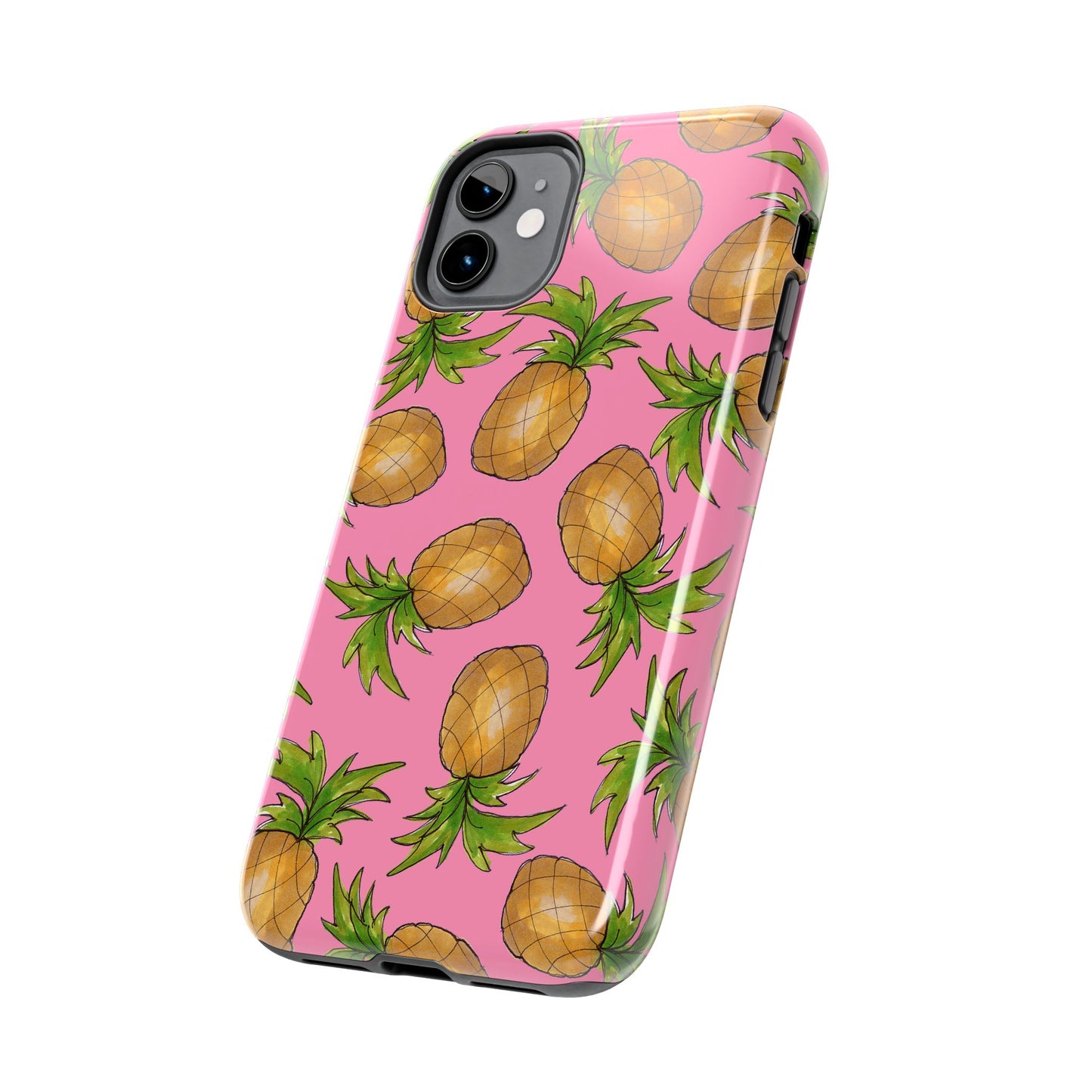 Pineapple Toss Pink Phone Case