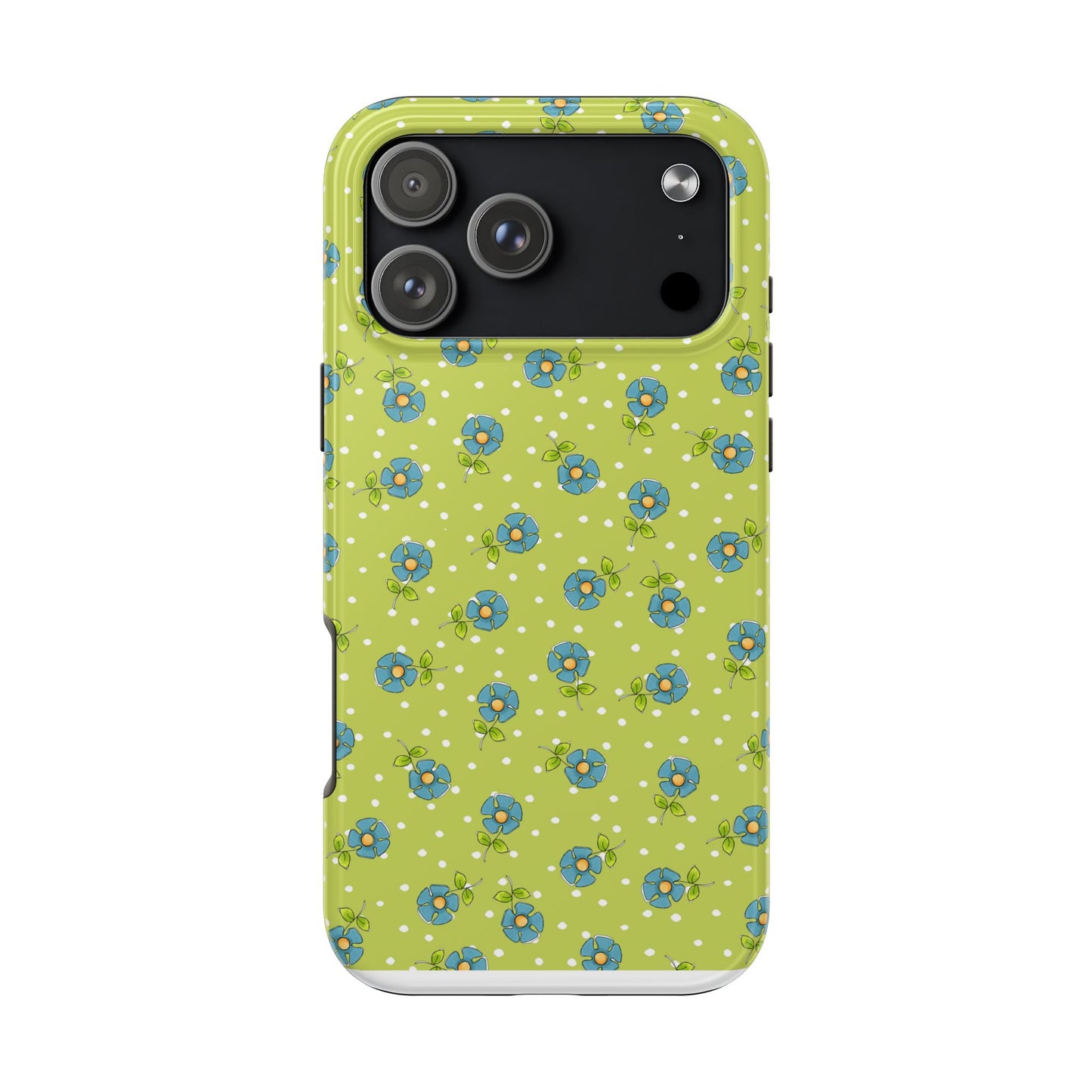 Daisy Dots Green Phone Case