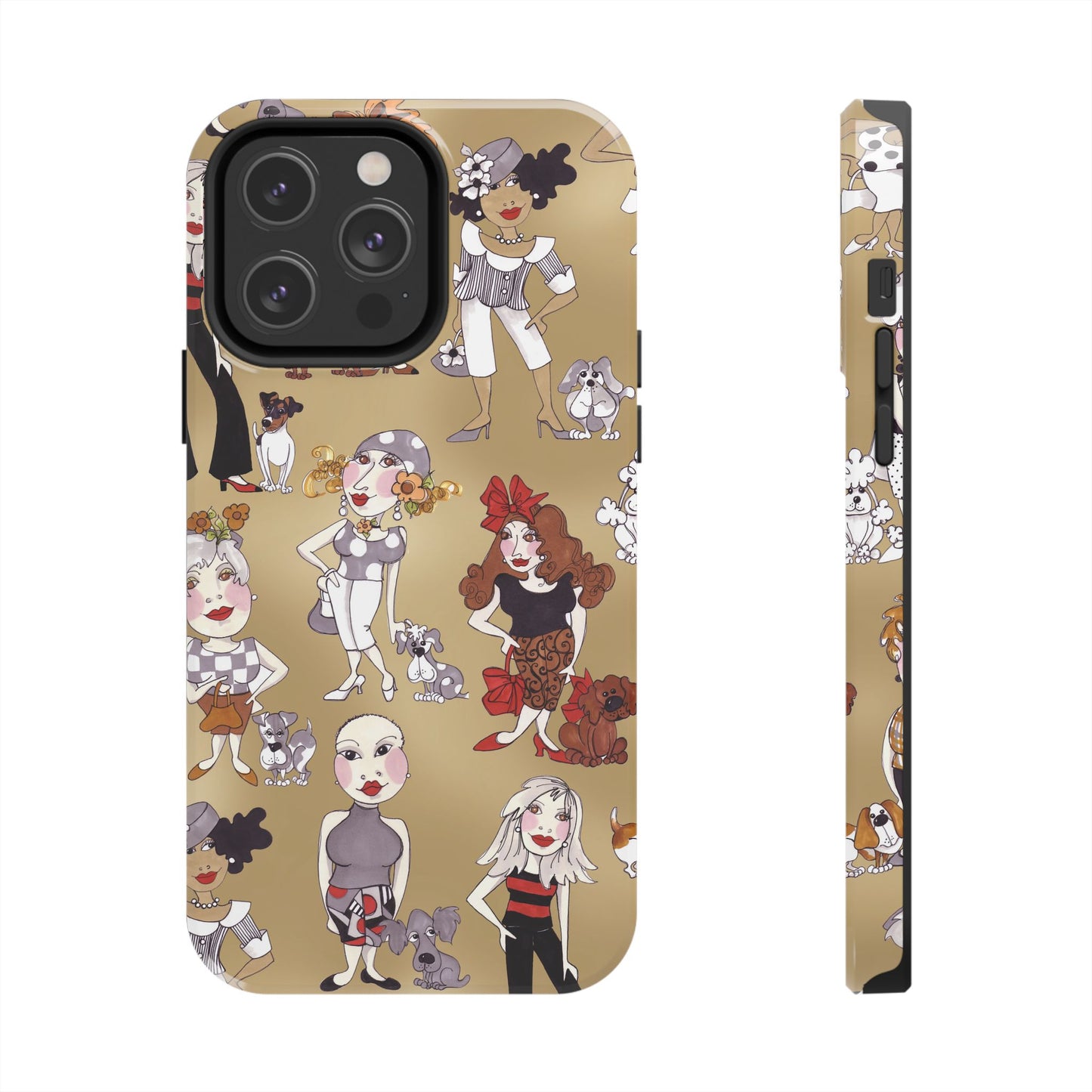 Dog Ladies Tan Phone Case