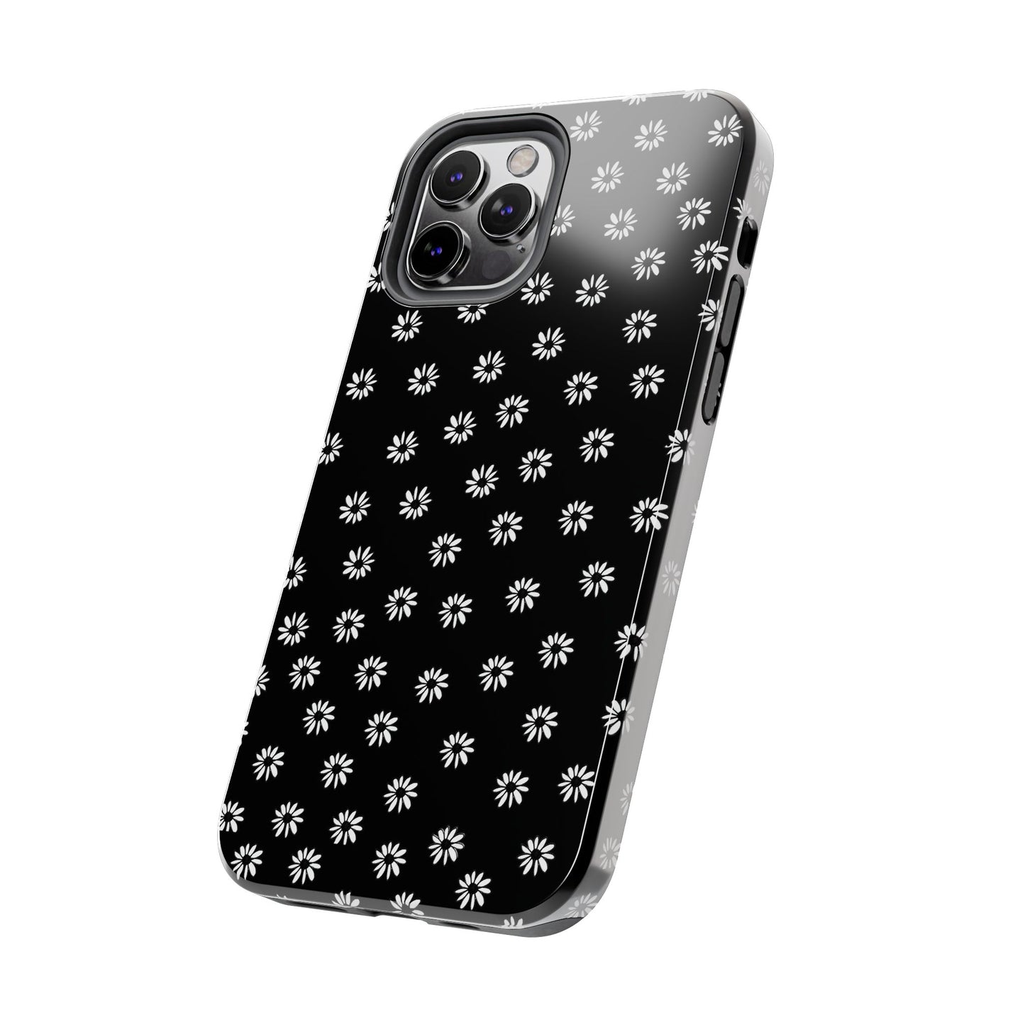 Daisy Dot Black / White Phone Case