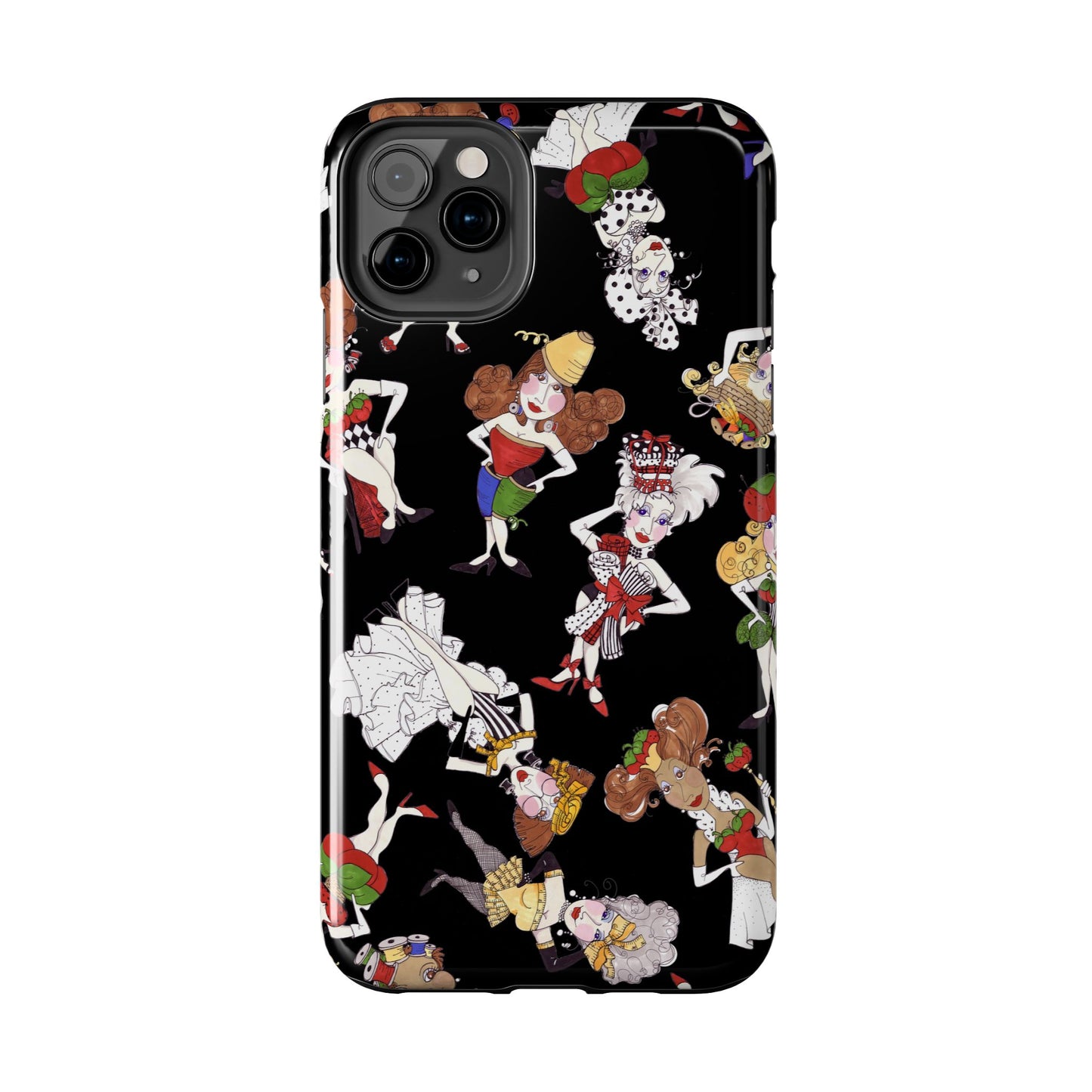Sew Tossed Black Phone Case