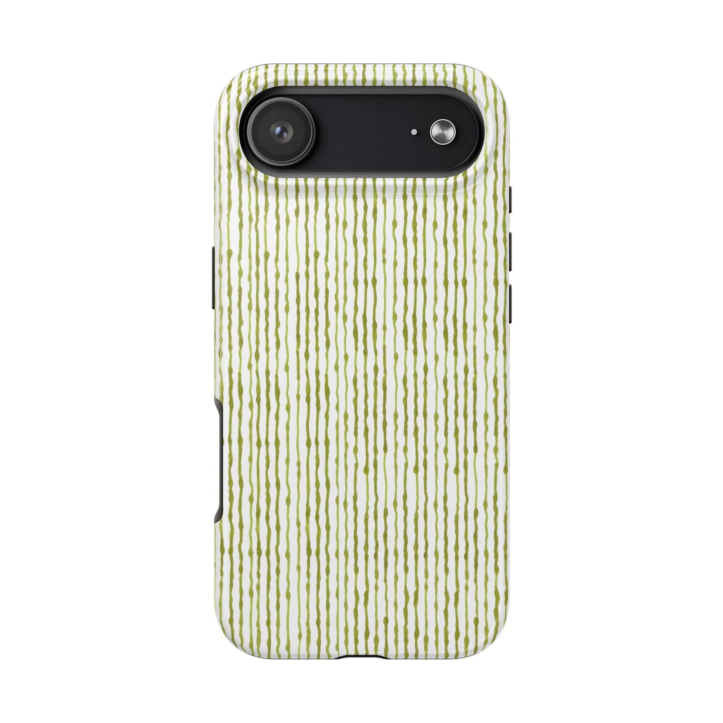 Faux Seersucker White / Green Phone Case
