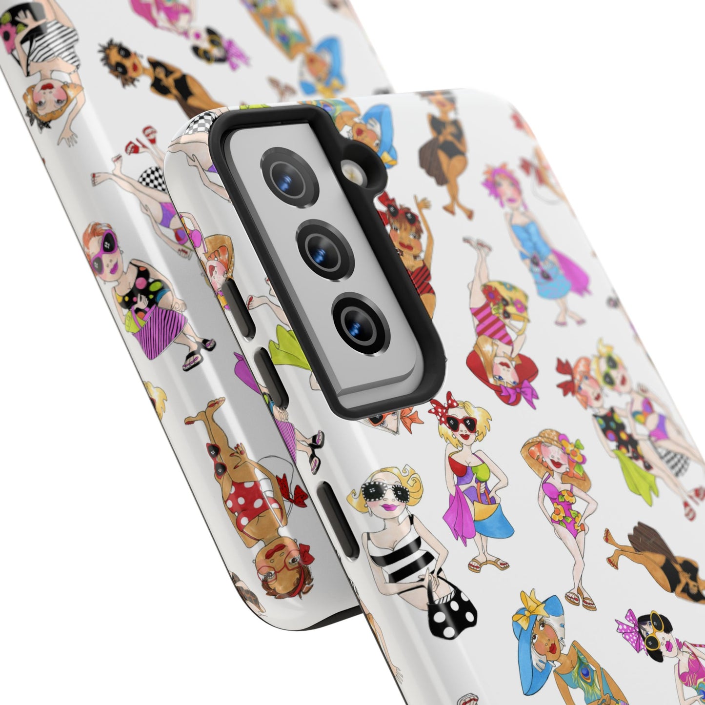 Tossed Beauties White Phone Case