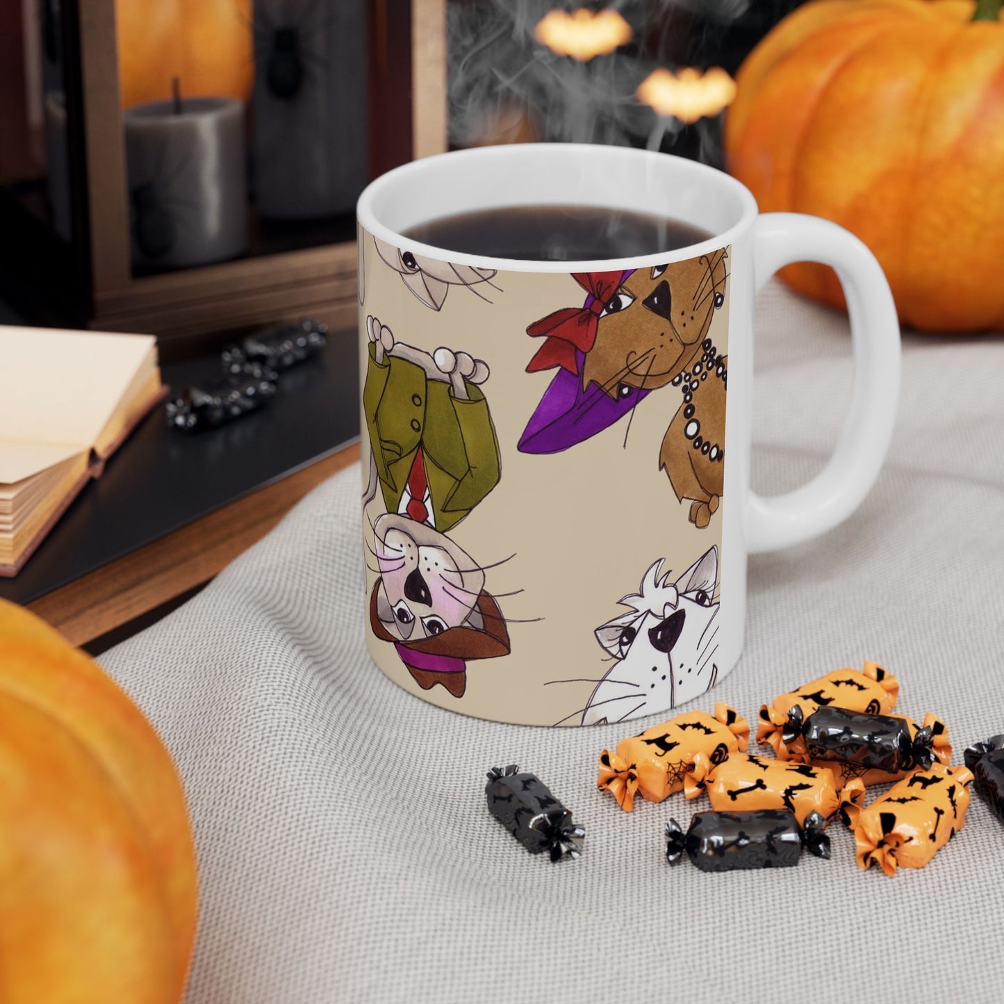 Spice Cats Tossed Muslin Cup