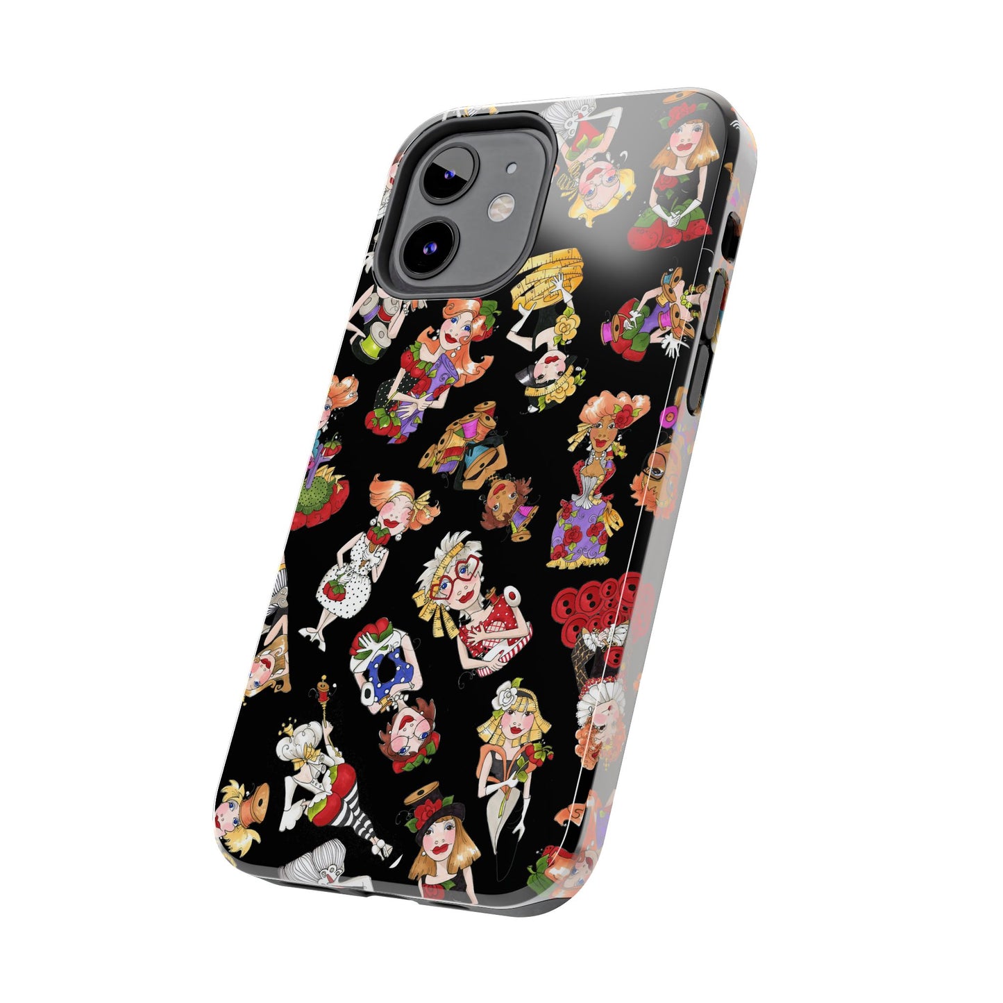 Curious Toss Black Phone Case