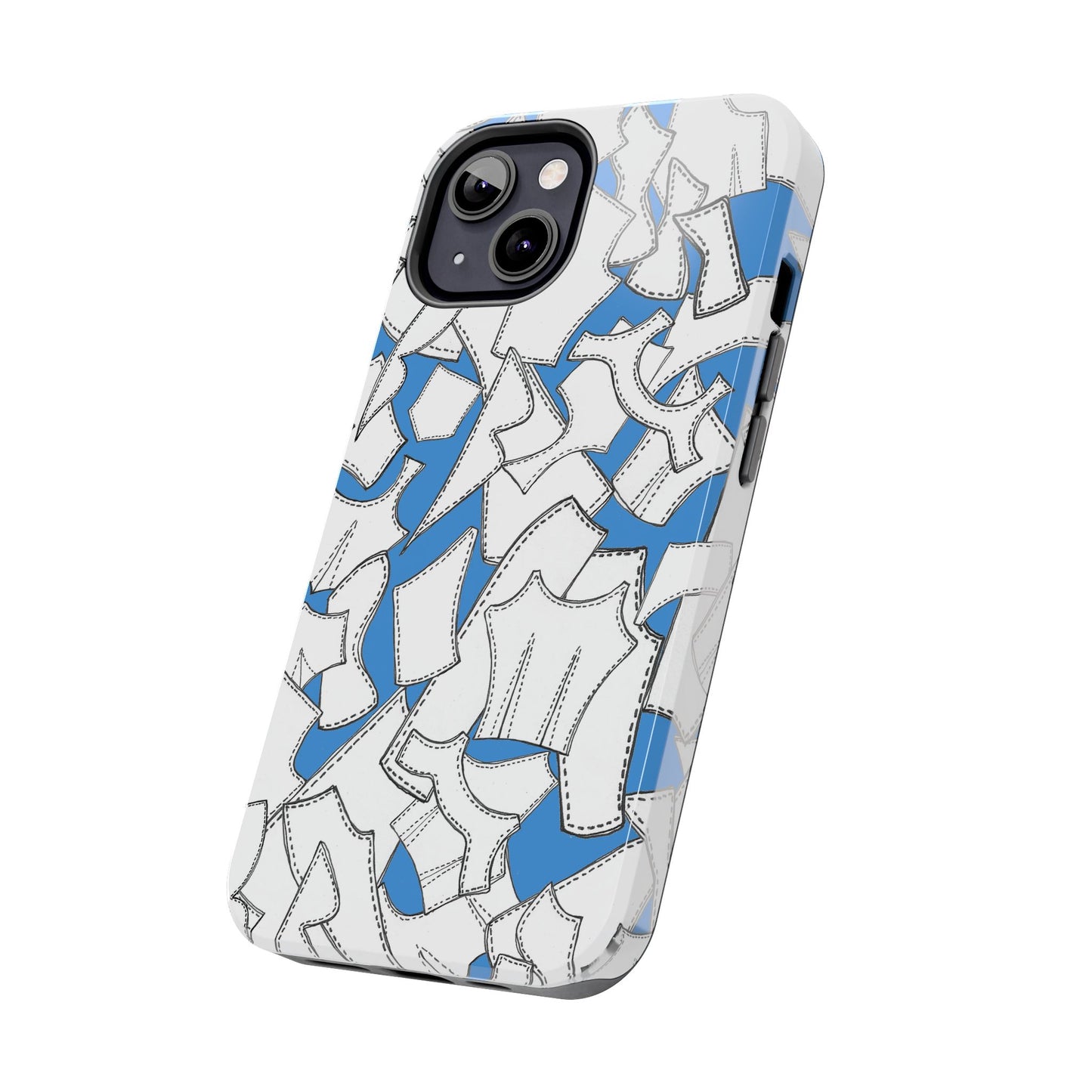 Pattern Pieces Turquoise Phone Case