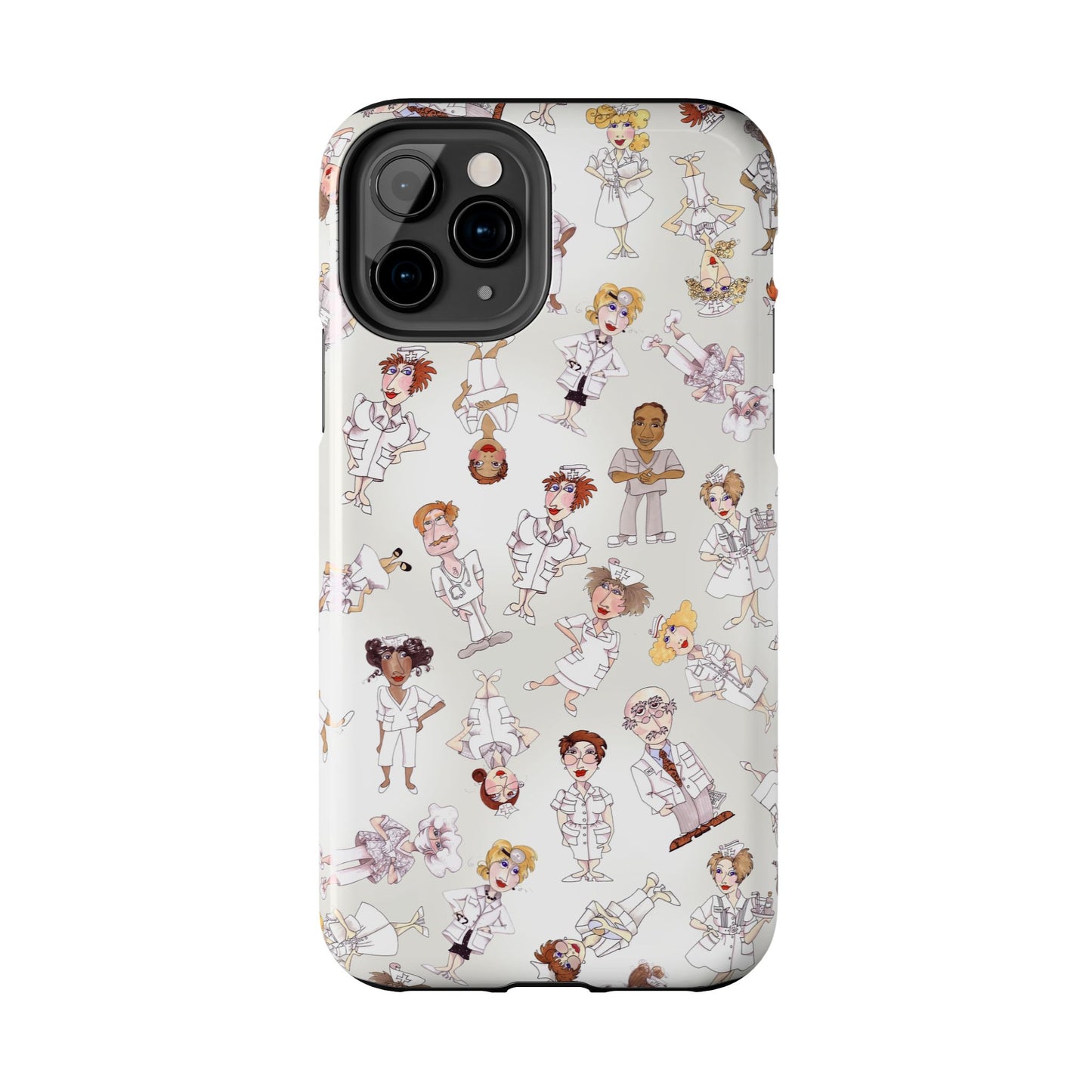 Tossed Nurses Gray Phone Case