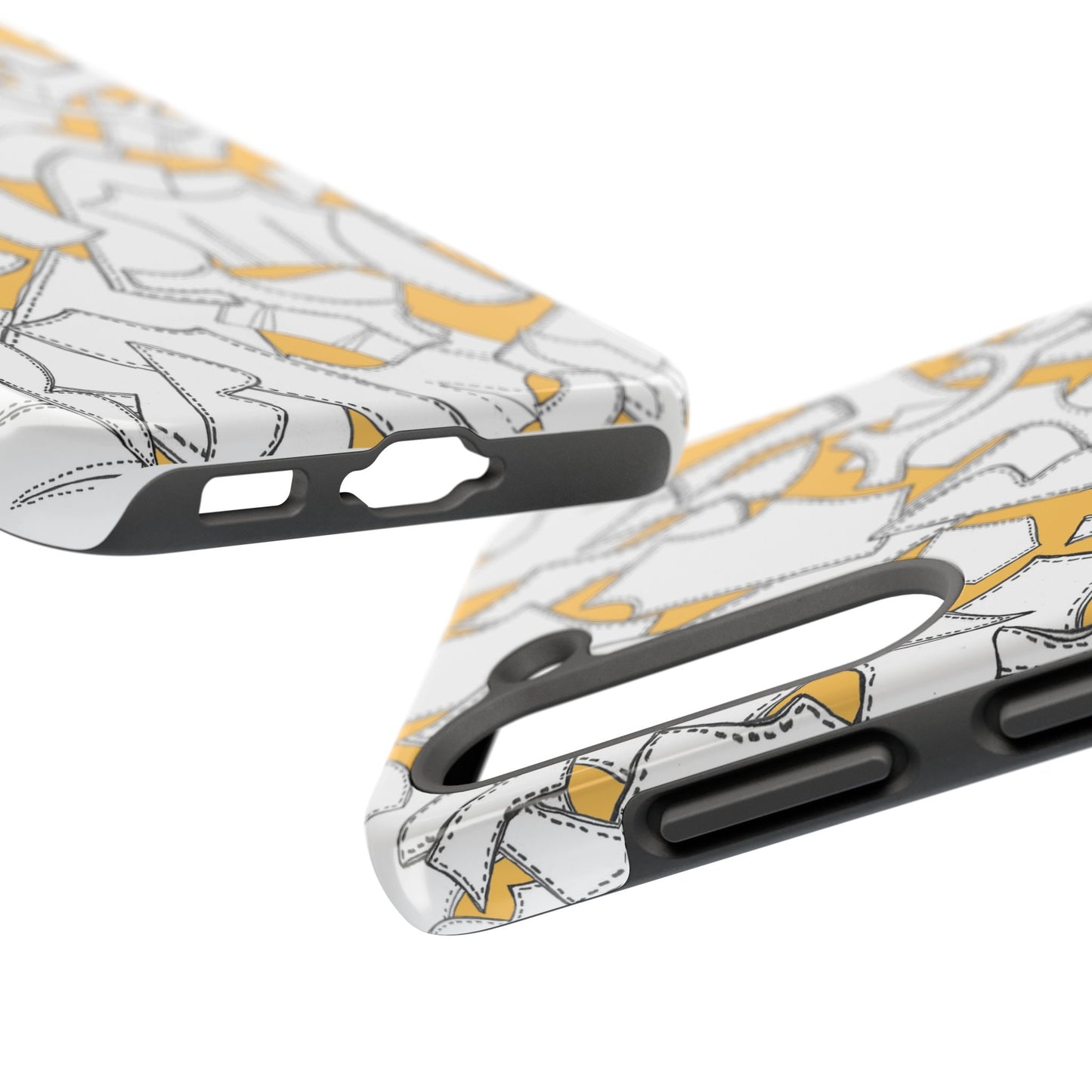 Pattern Pieces Yellow Phone Case