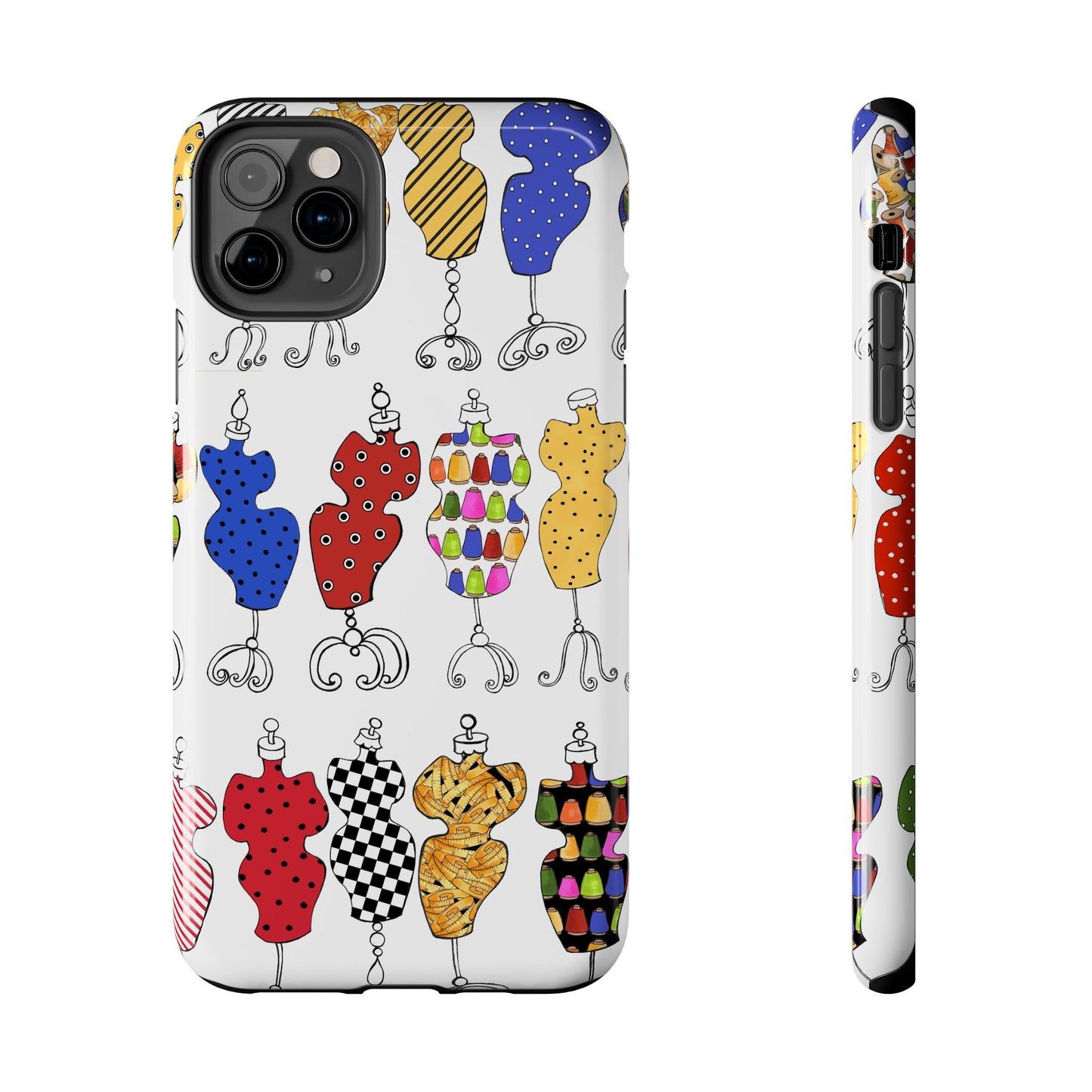 Go Figure White / Multi Phone Case