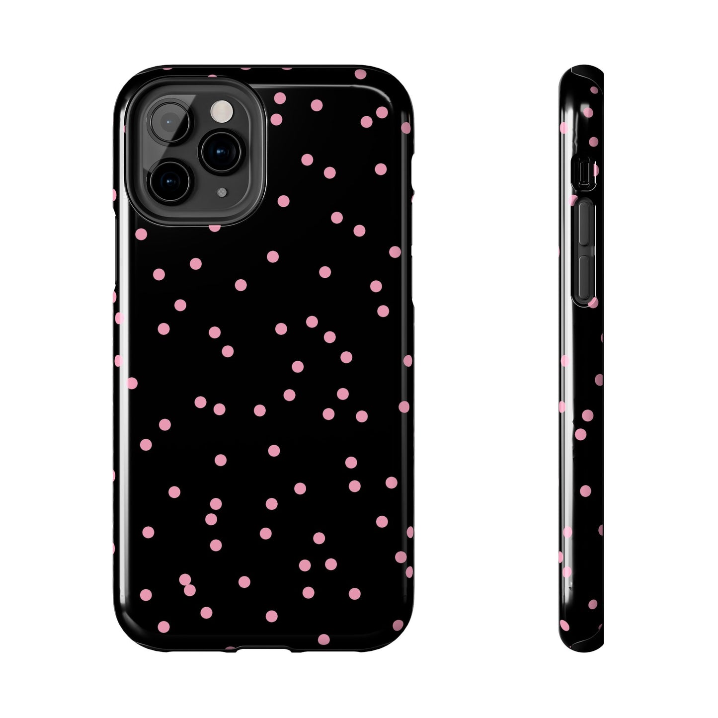 Space Dots Black / Pink Phone Case
