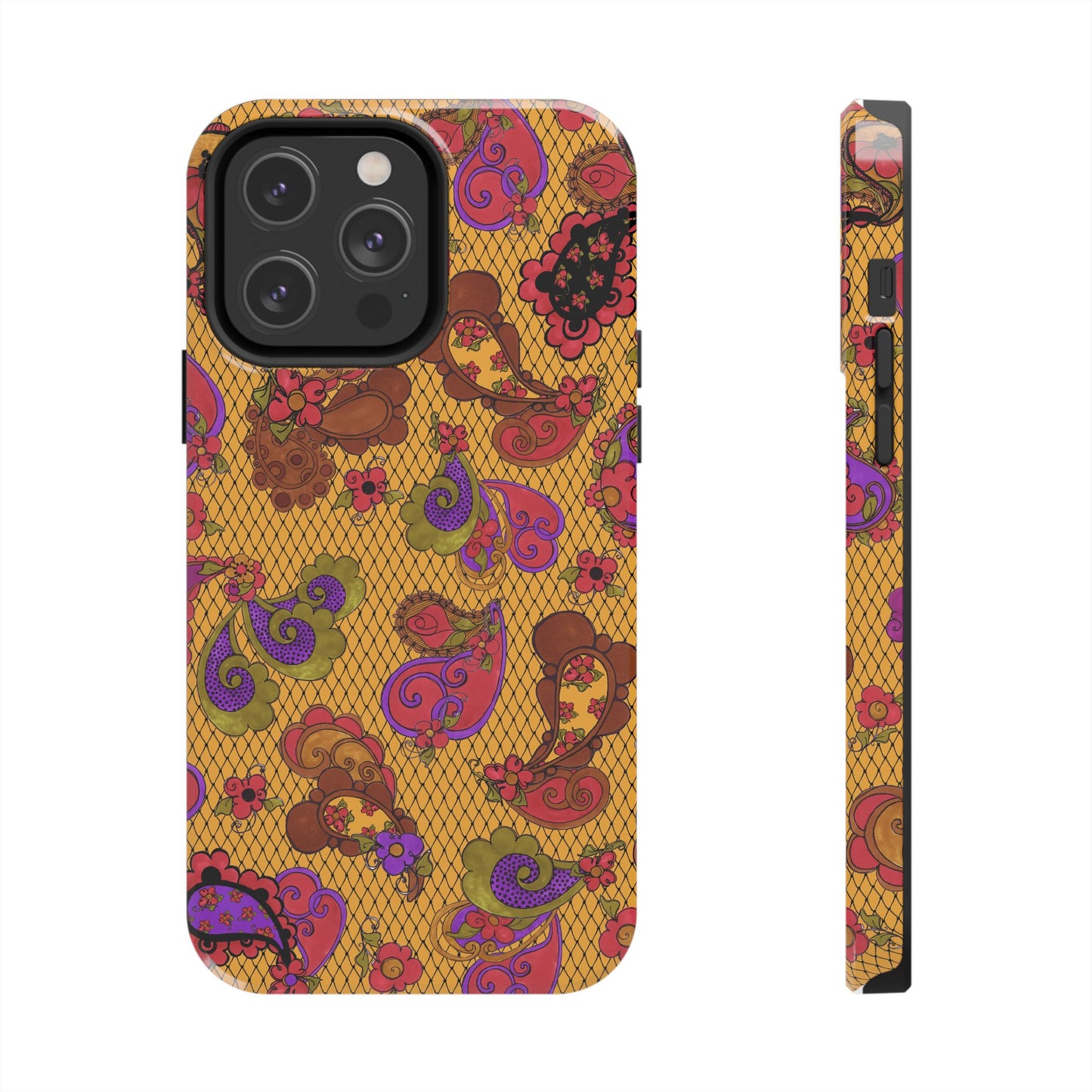 Posie Paisley Gold Phone Case