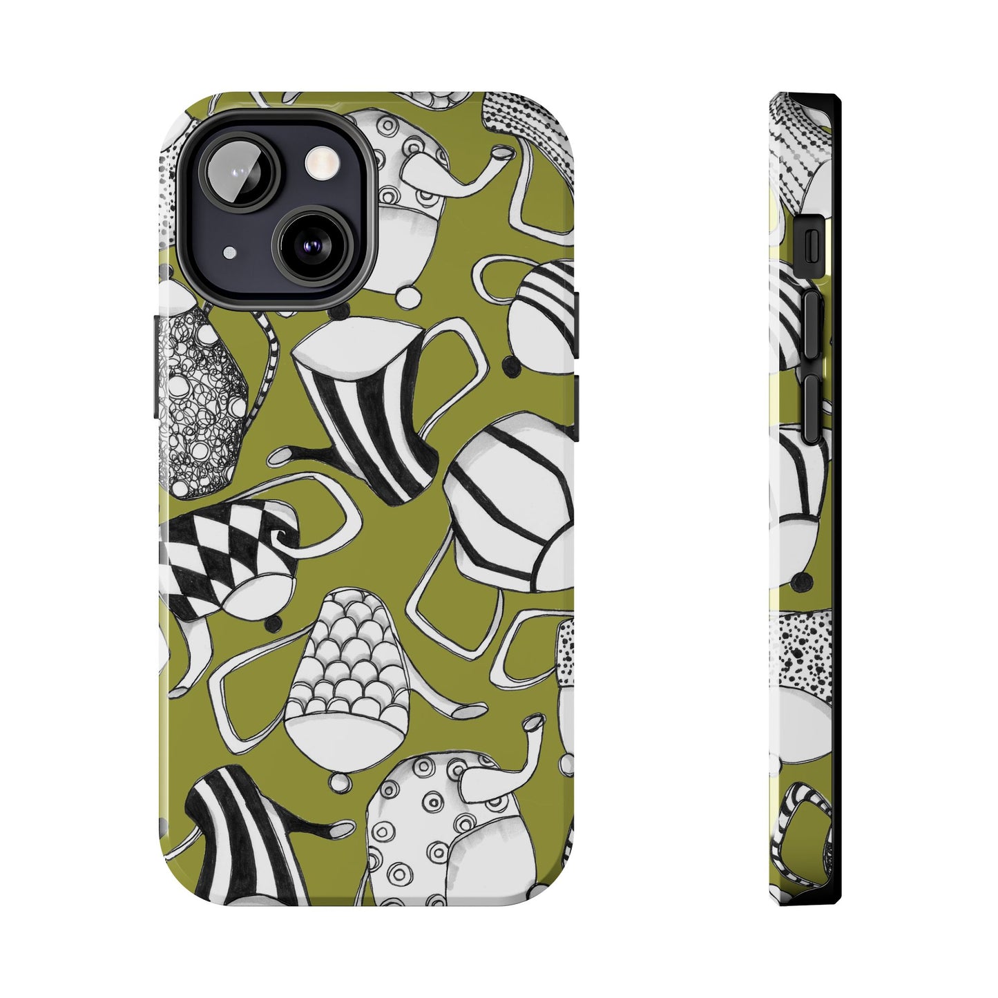 Coffee, Tea Anyone? Green Phone Case