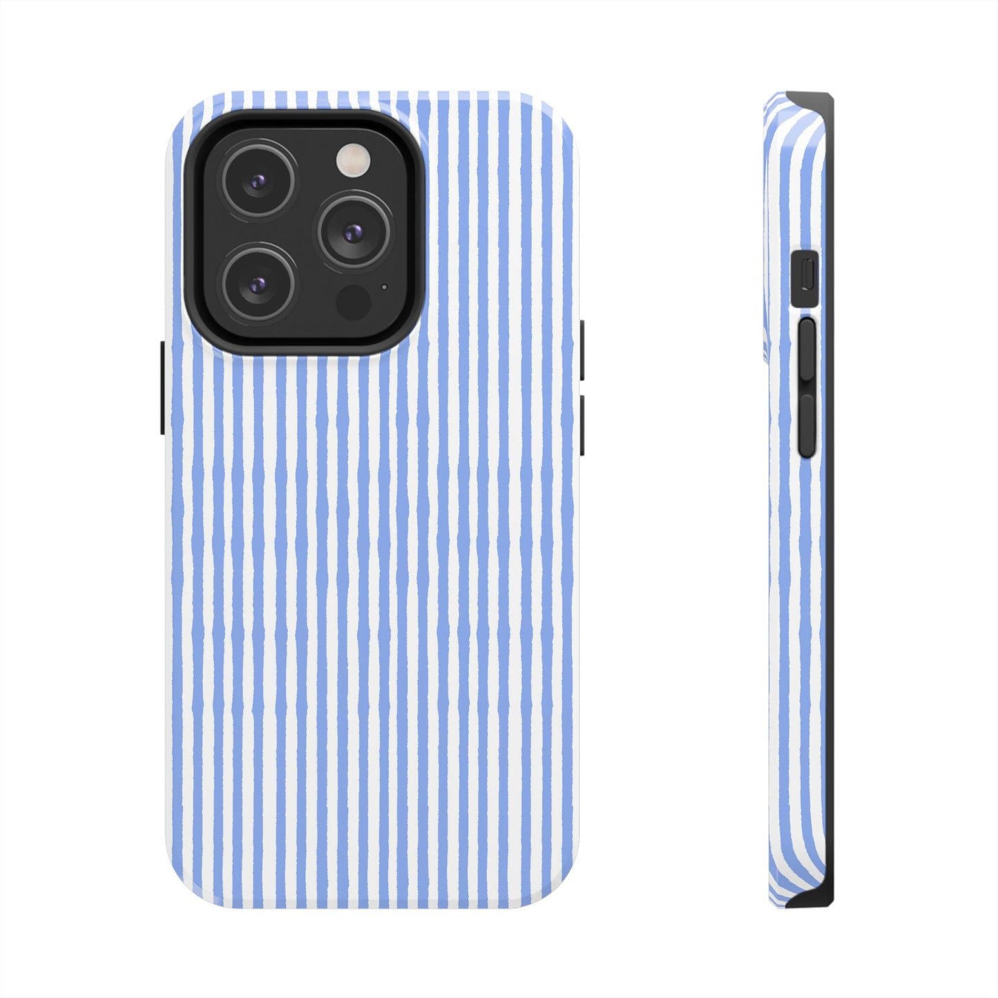 Lazy Stripe Blue / White Phone Case