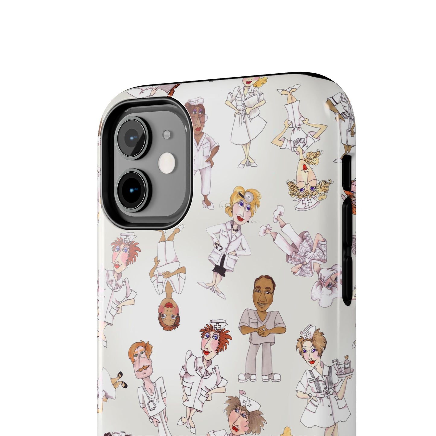 Tossed Nurses Gray Phone Case