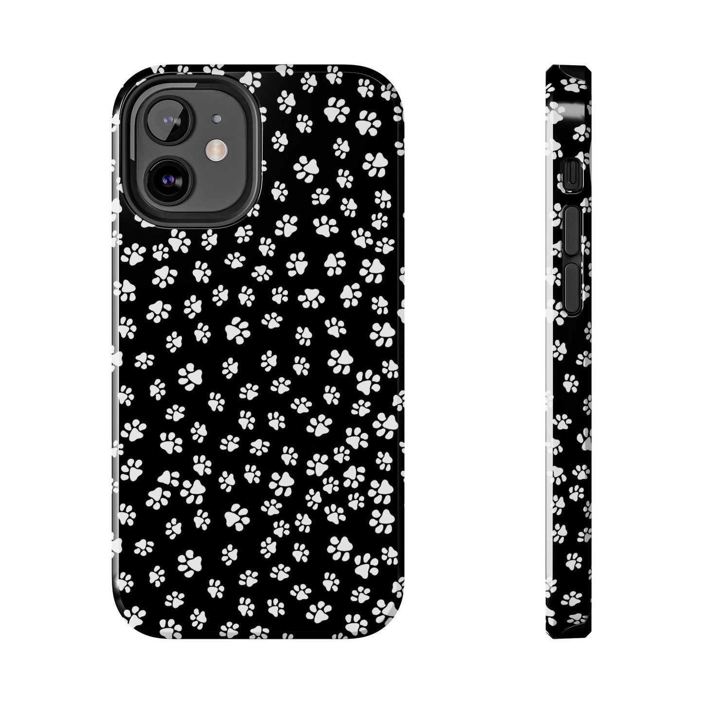 Little Paws Black / White Phone Case