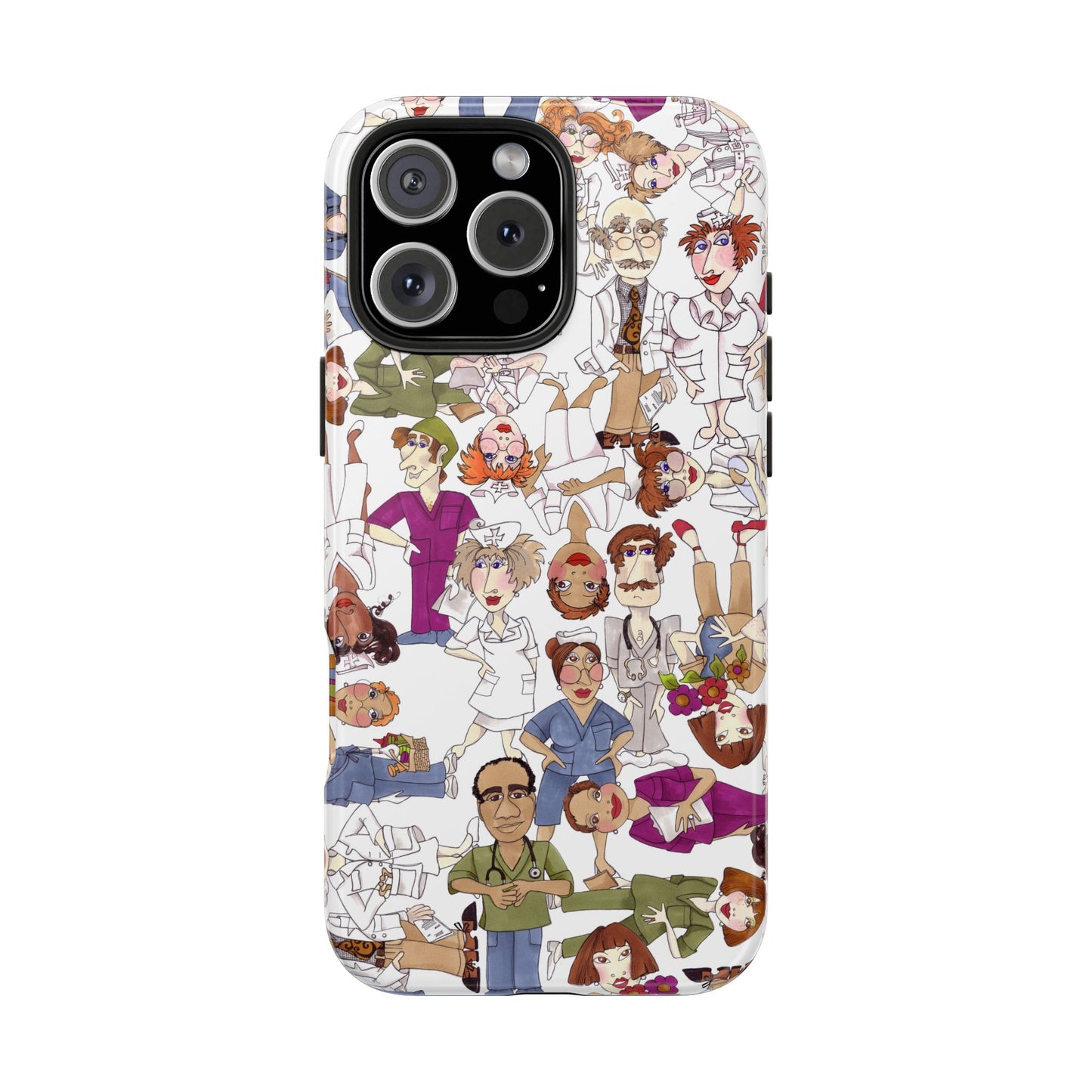 Diverse Nurse White Phone Case
