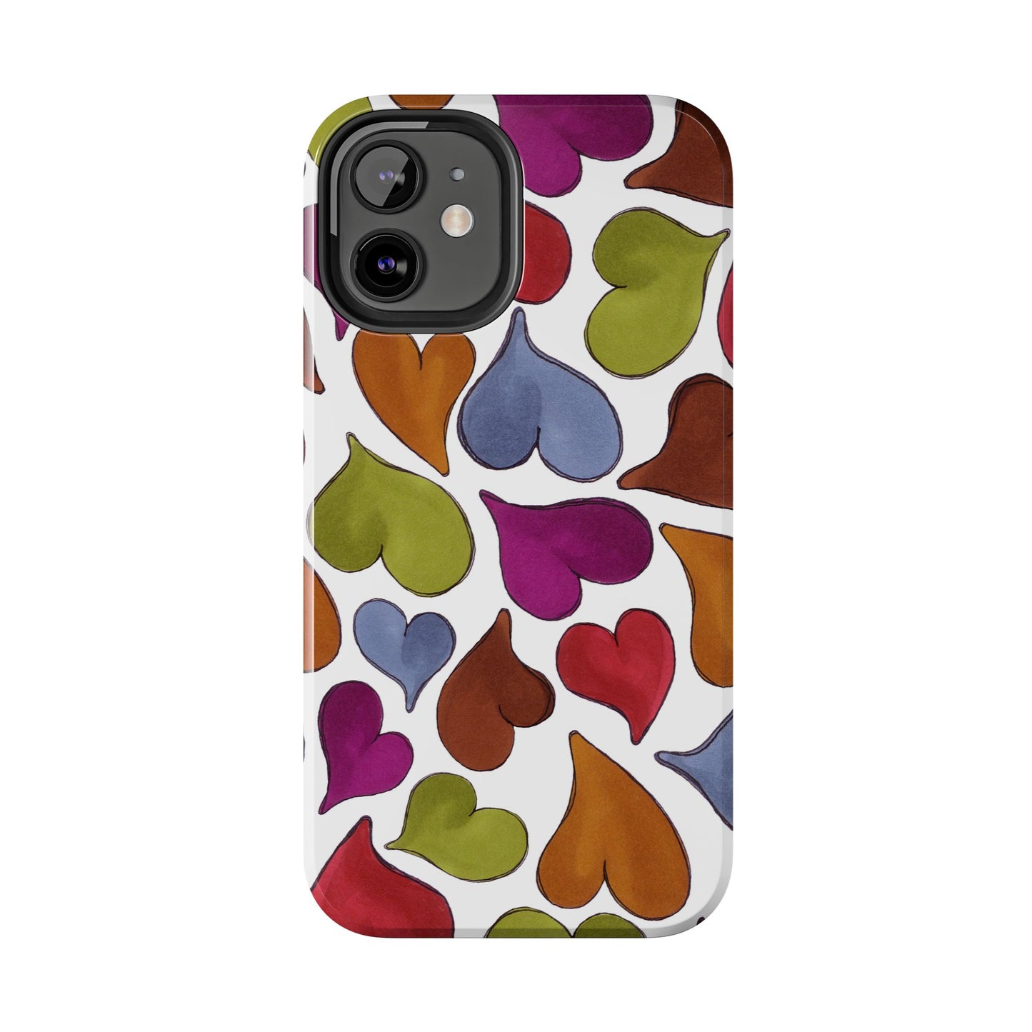 Big Hearted White Phone Case