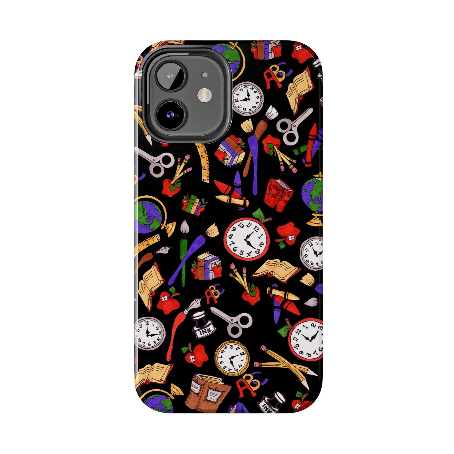 School Stuff Black Phone Case