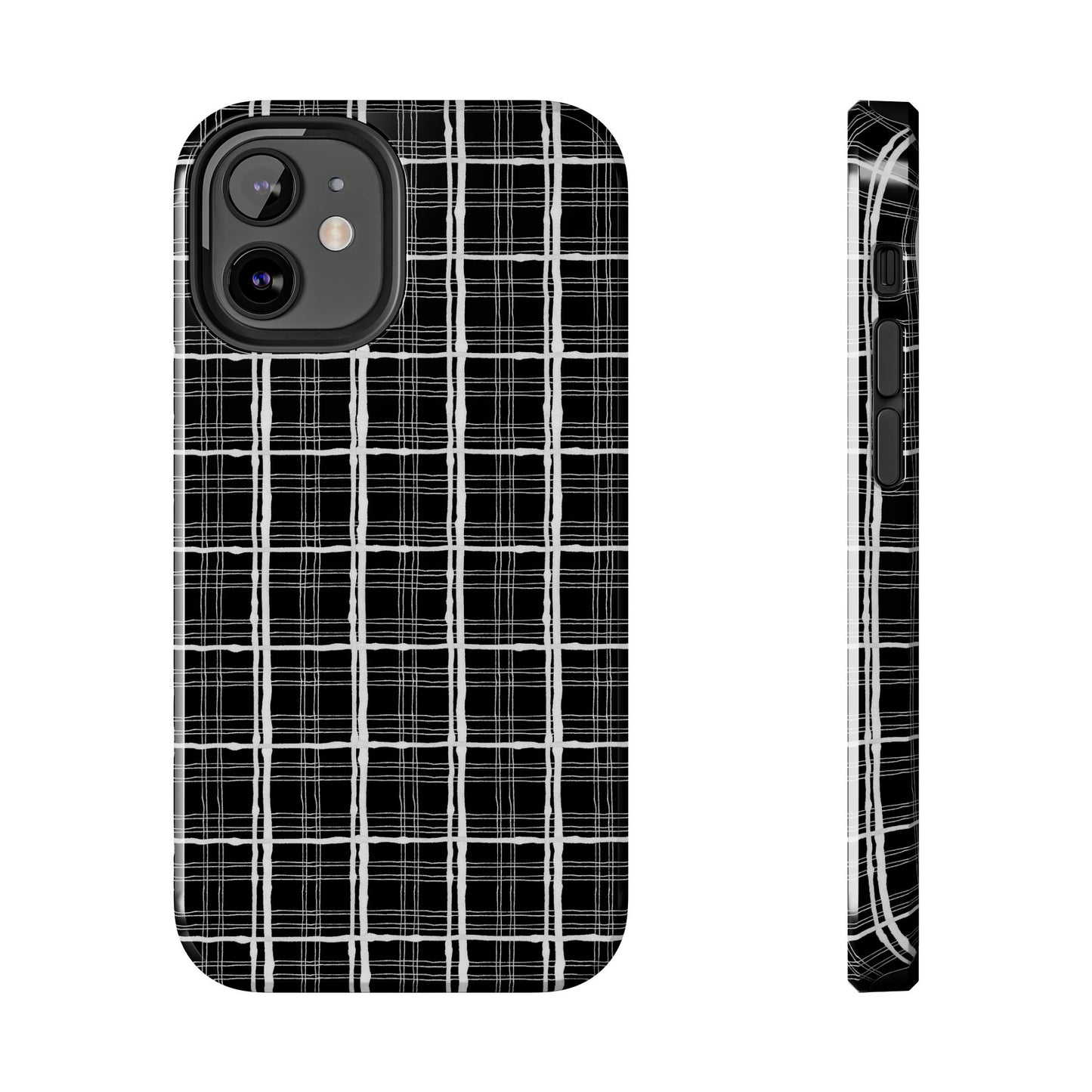Sophistiplaid Black / White Phone Case