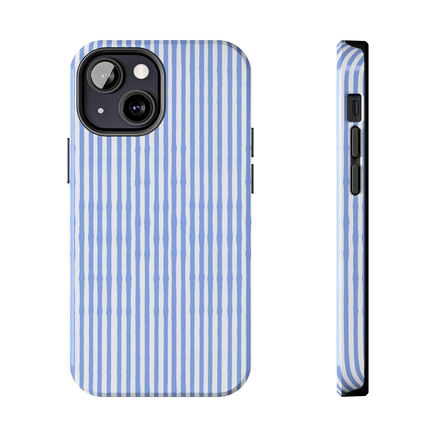 Lazy Stripe Blue / White Phone Case