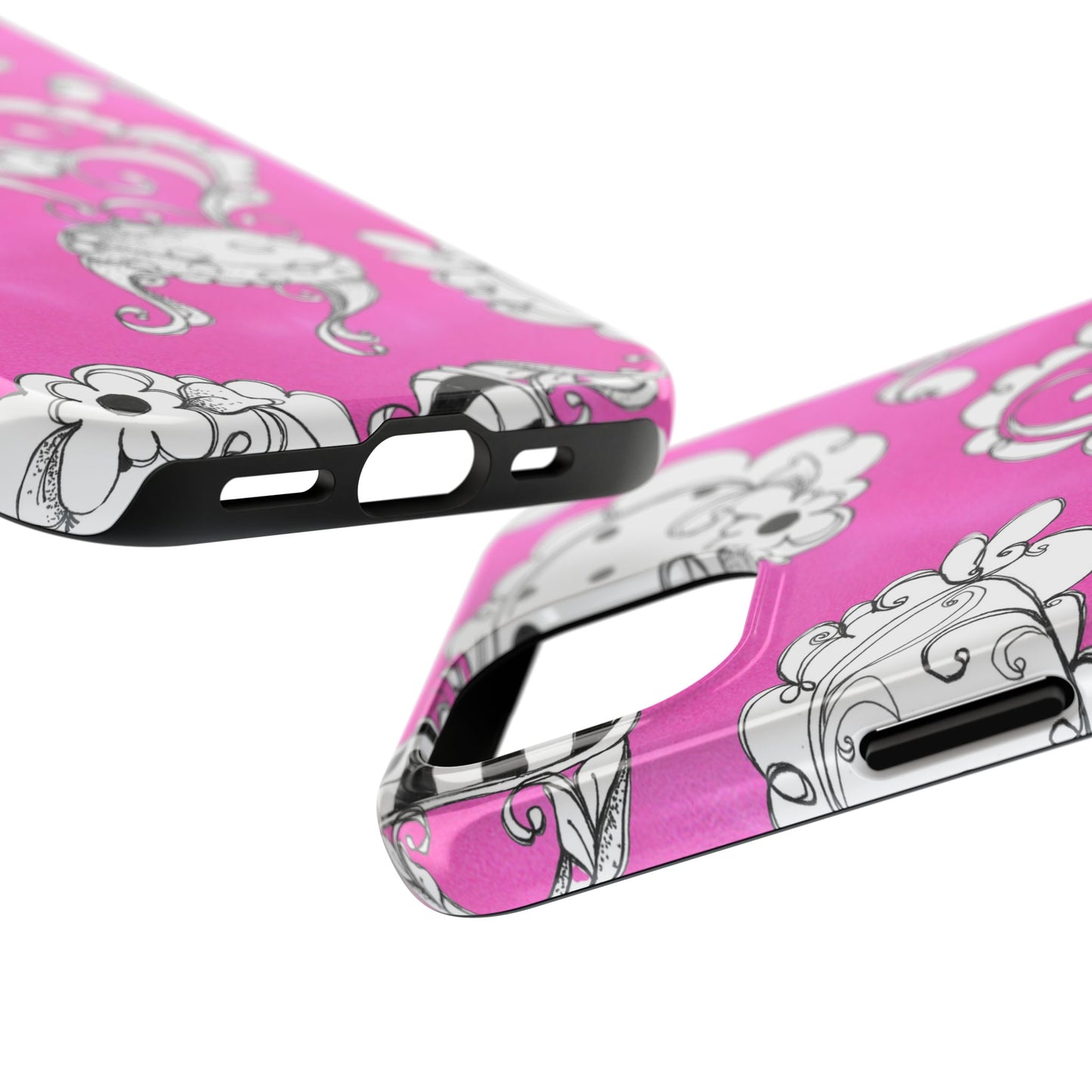 Bistro Chairs Pink Phone Case