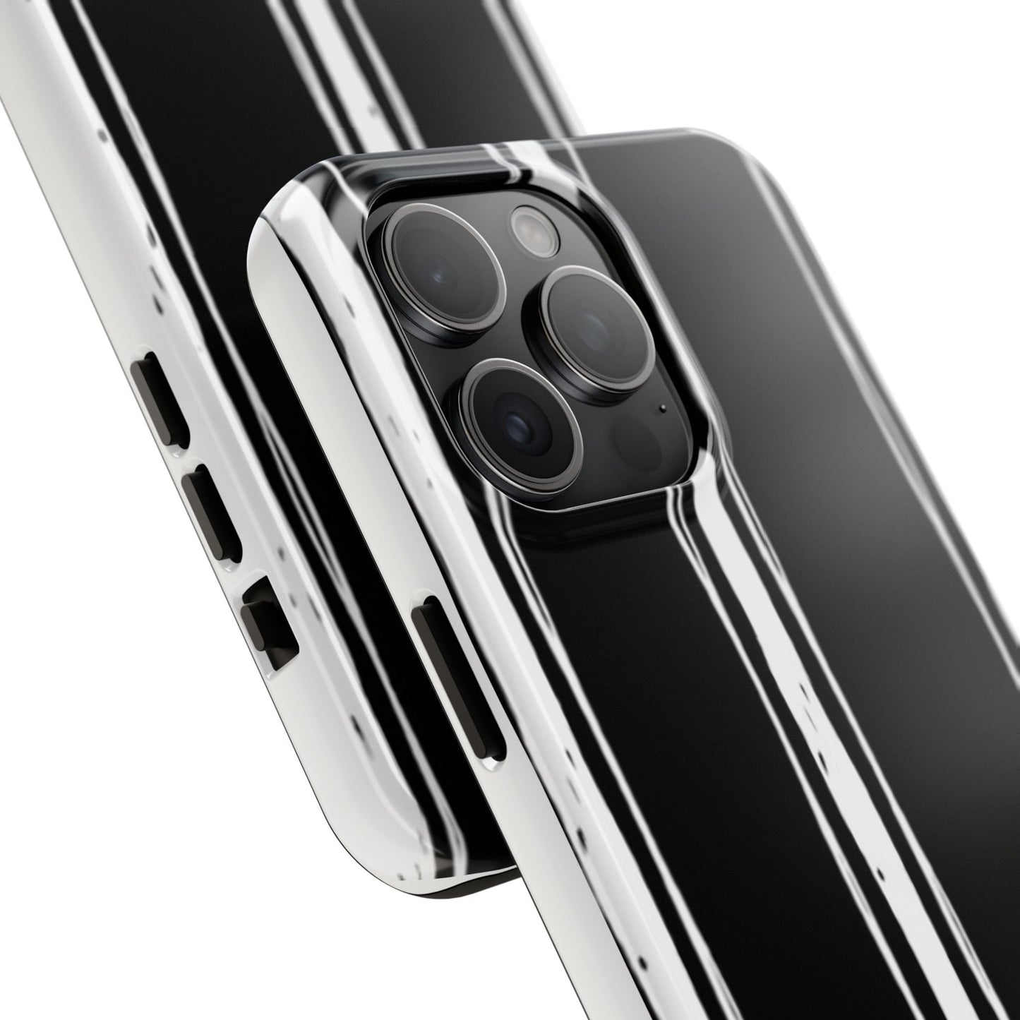 Black / White Stripe Phone Case