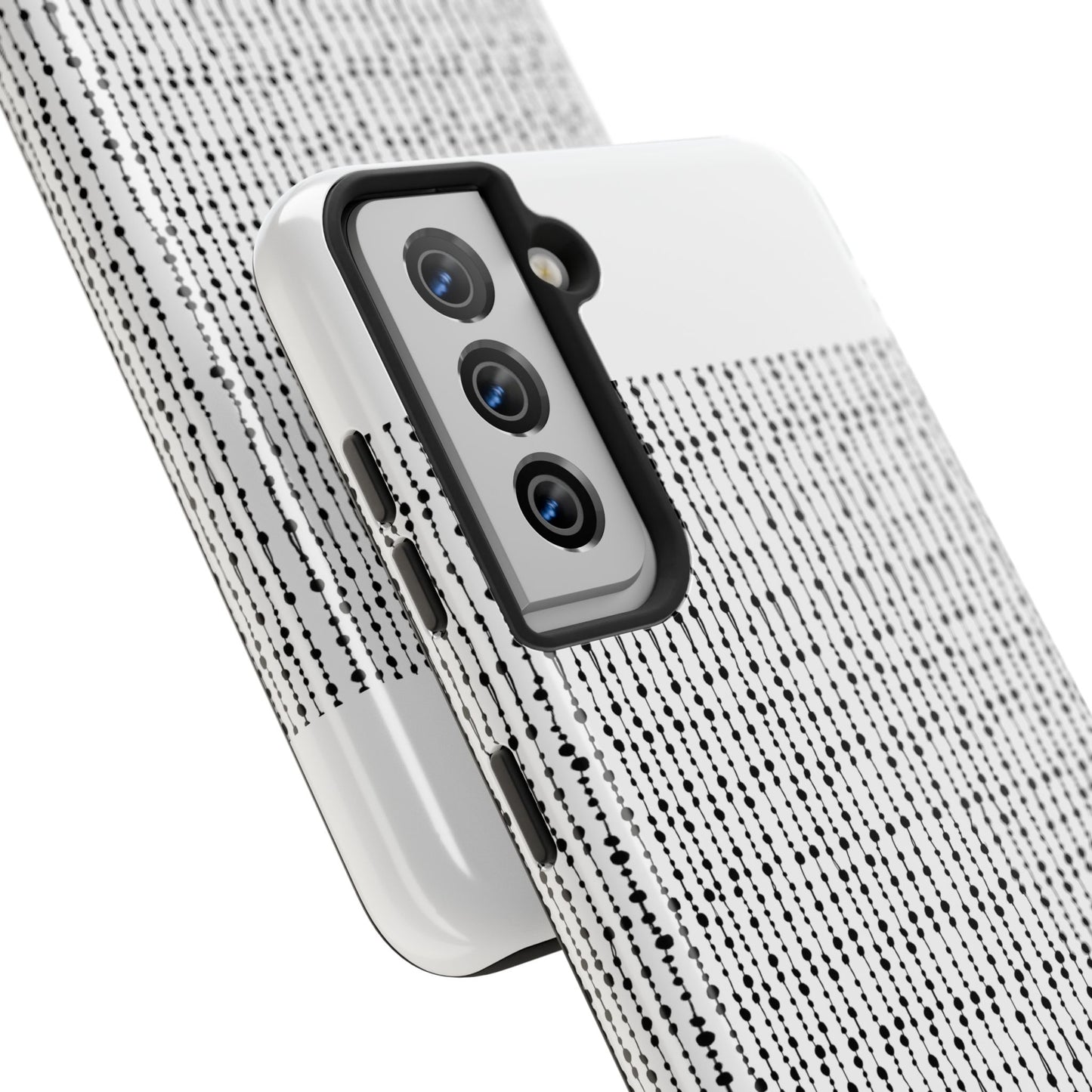 Beaded Curtain White / Black Phone Case