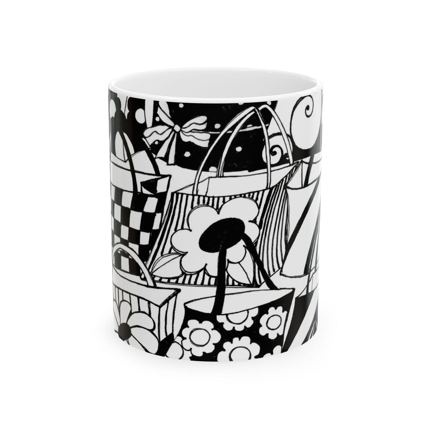 Totally Black / White Cup