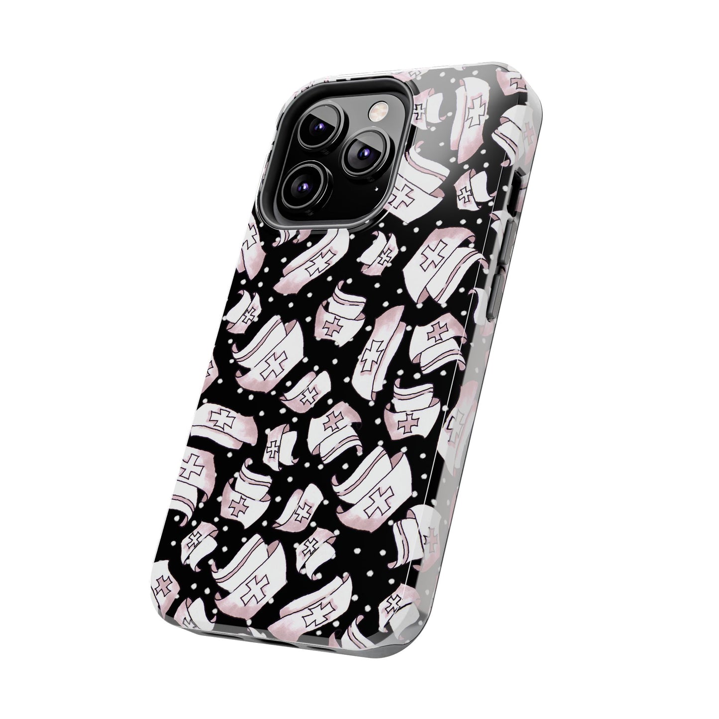 Med Hats Black Phone Case