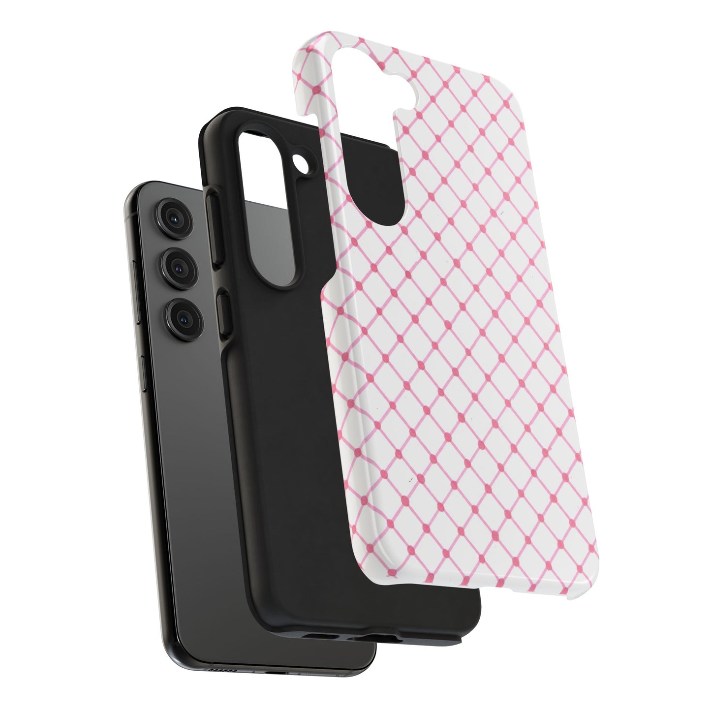 Cyclone Fence White / Pink Phone Case