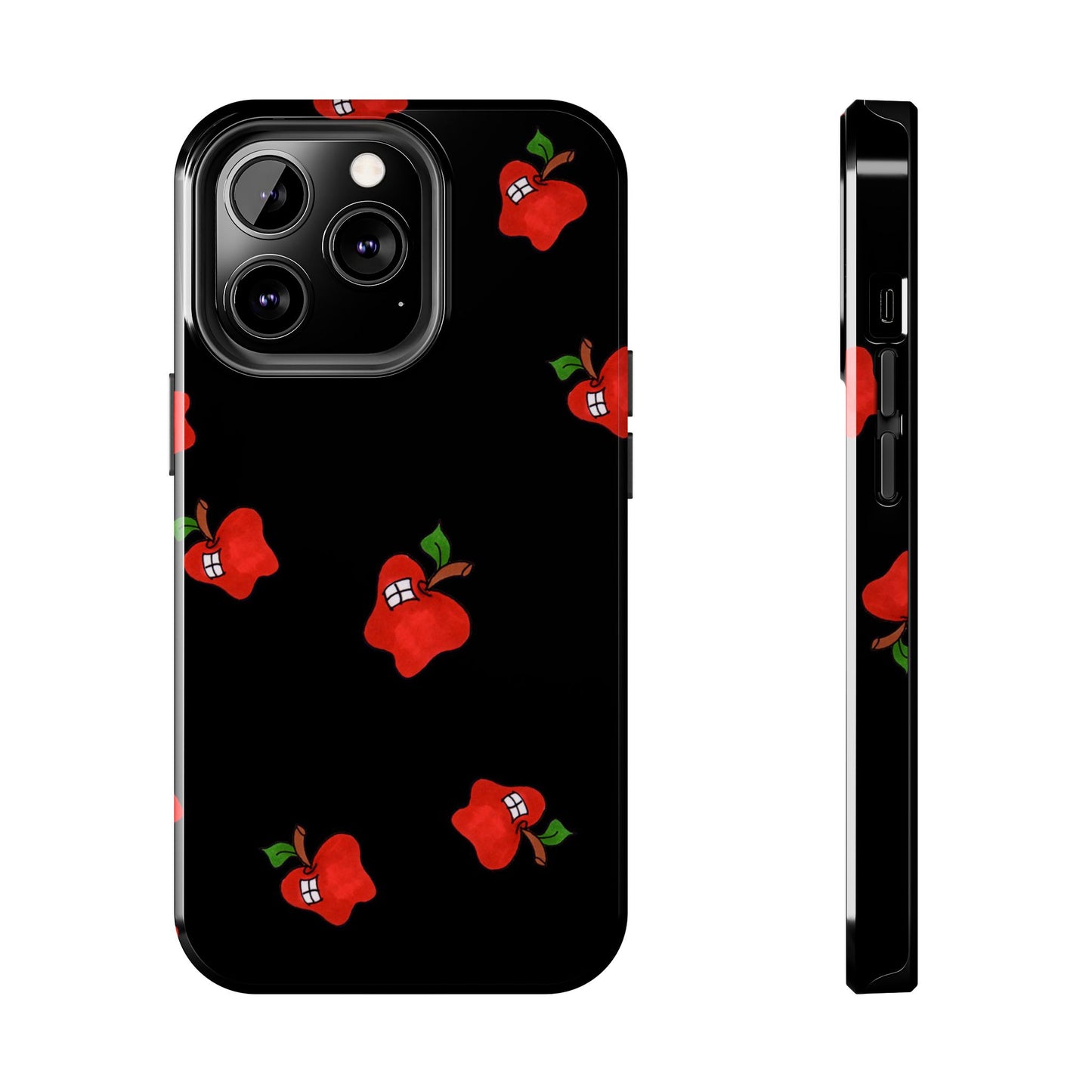 Flying Apples Black Phone Case