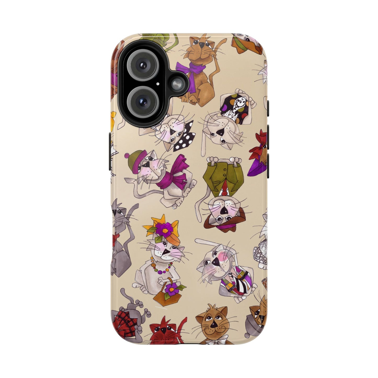 Spice Cats Tossed Muslin Phone Case