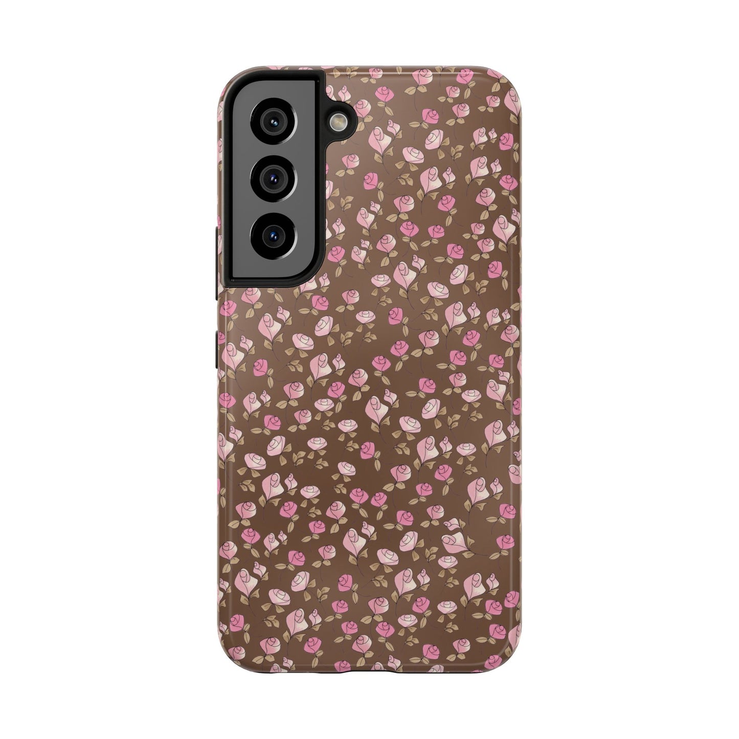 Little Bitty Roses Chocolate Phone Case