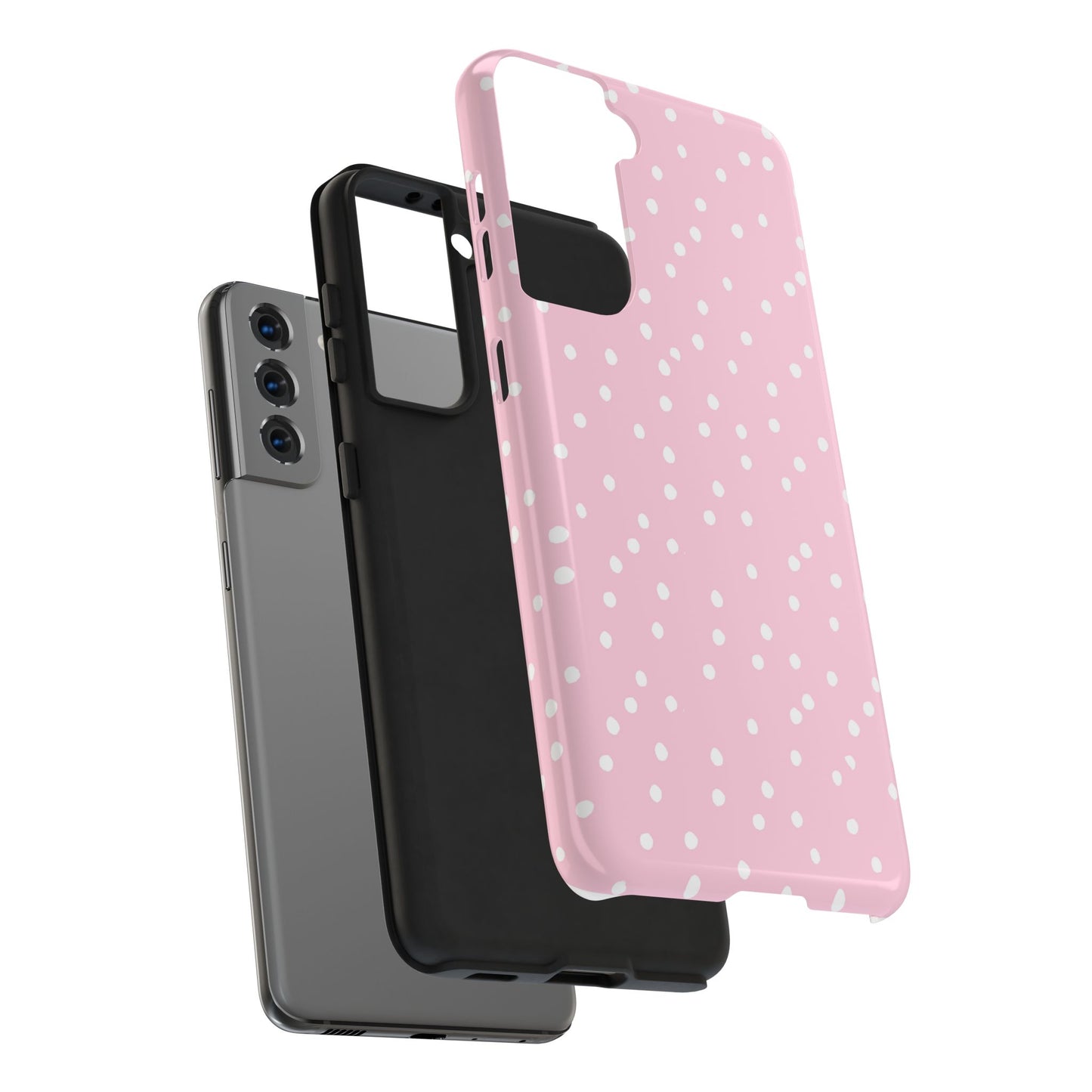 Space Dots Pink / White Phone Case