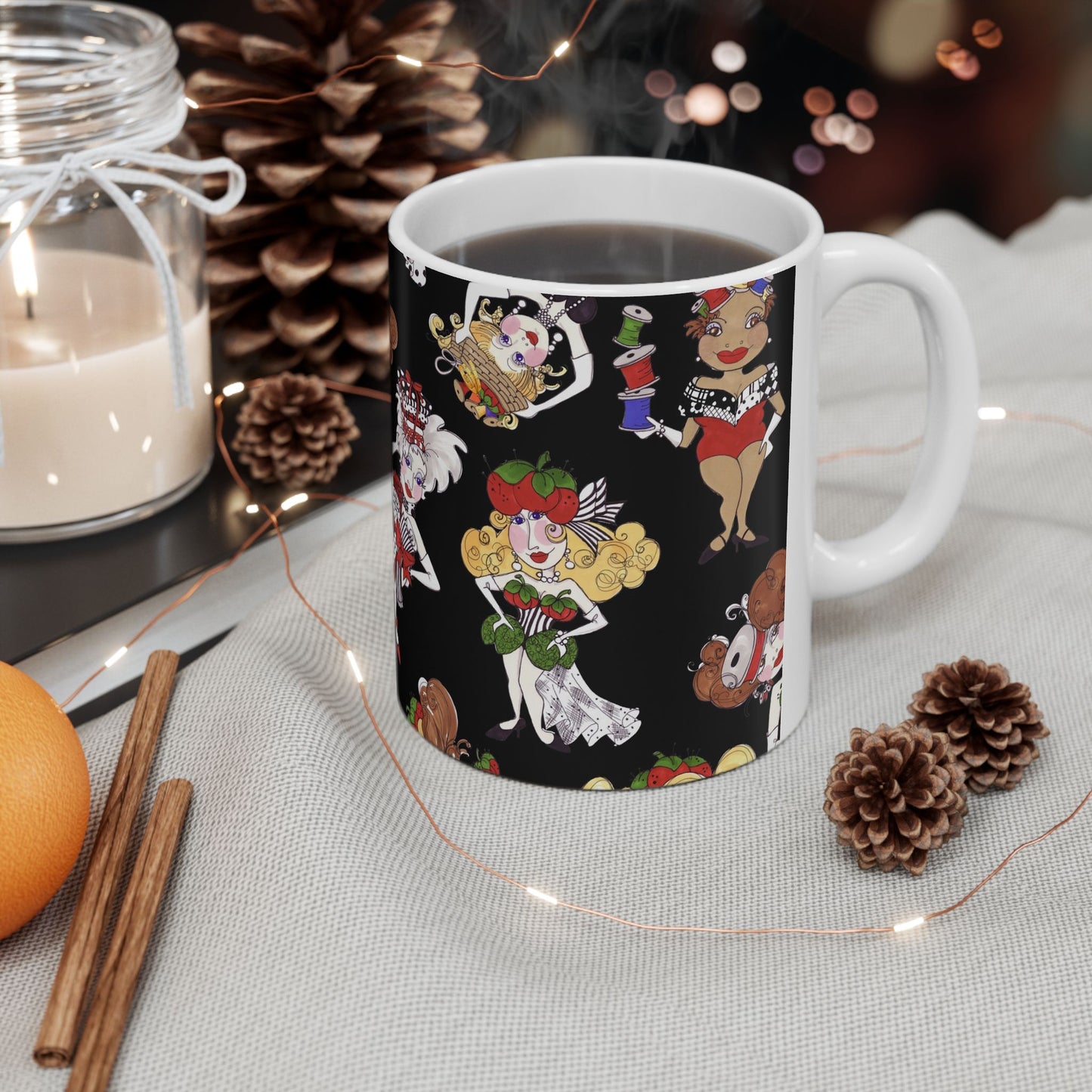 Sew Tossed Black Cup