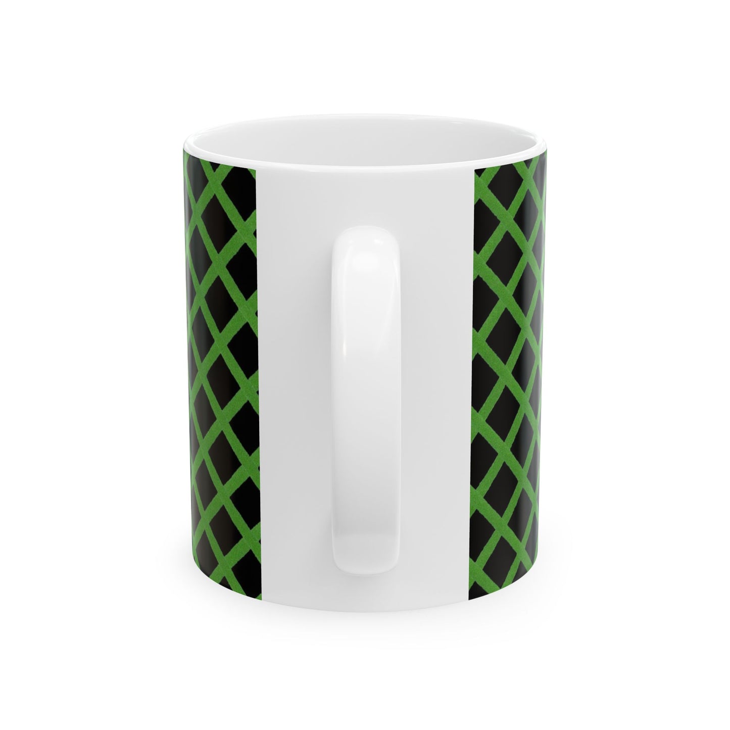 Trellis Black / Green Cup