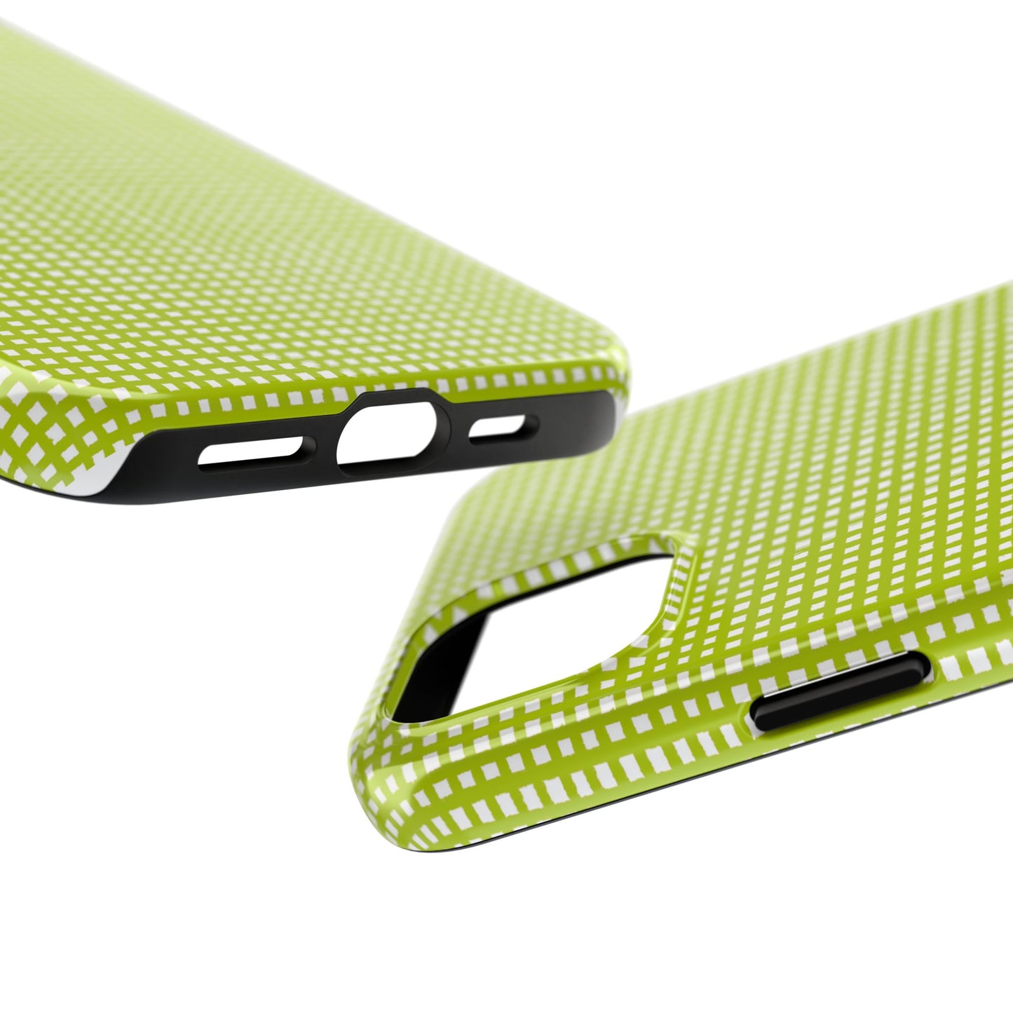 Chipper Check Lime Phone Case