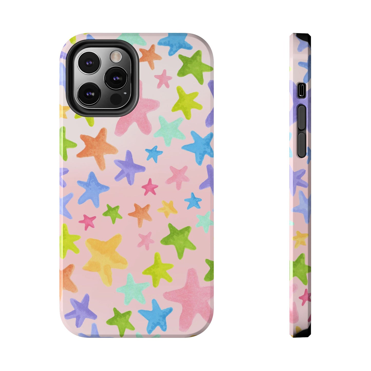 Happy Stars Pink Phone Case