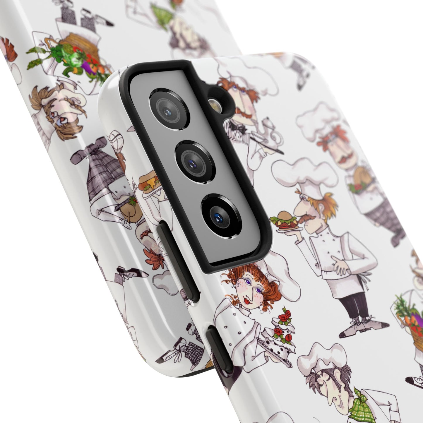 Tossed Chefs White Phone Case