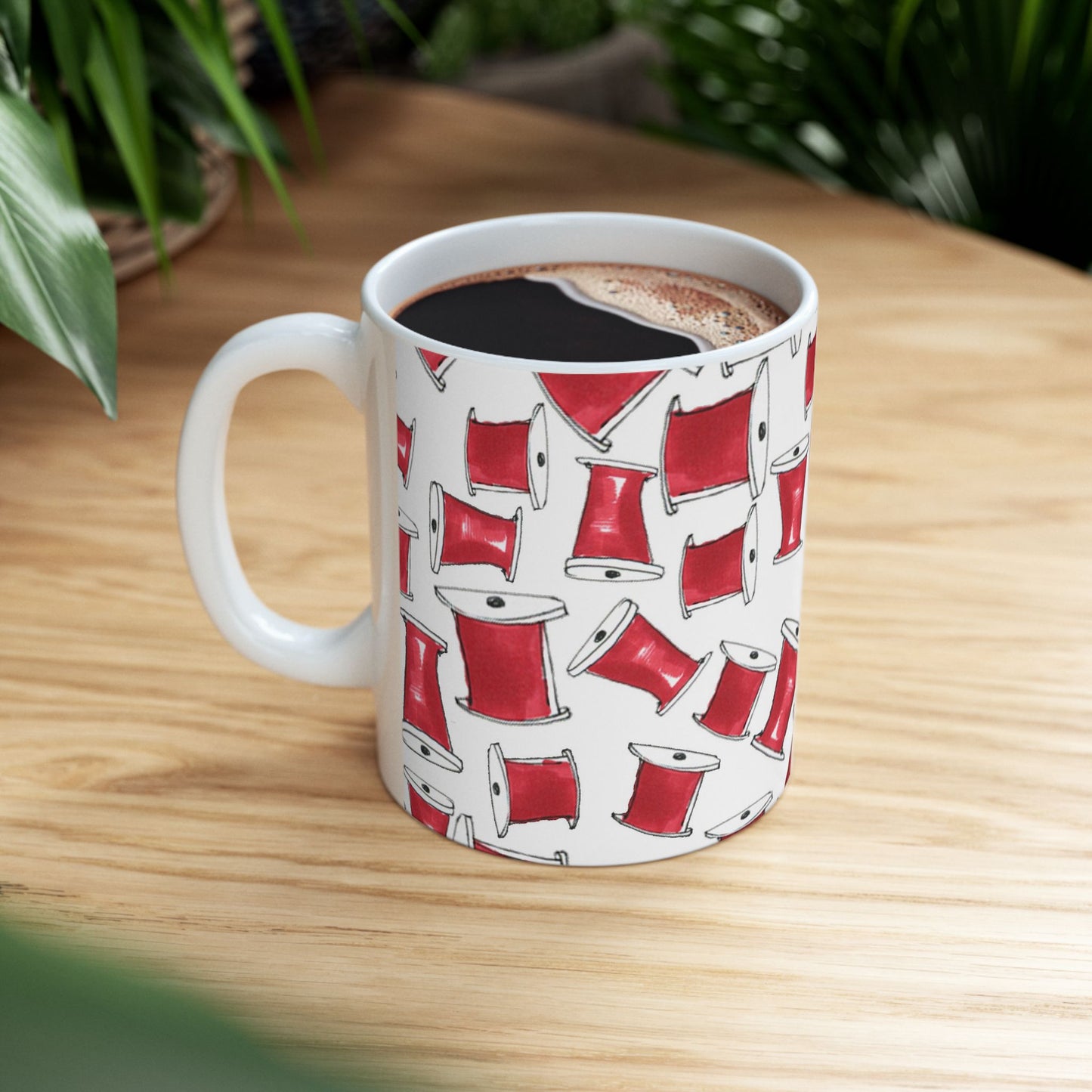 Red Thread White Cup