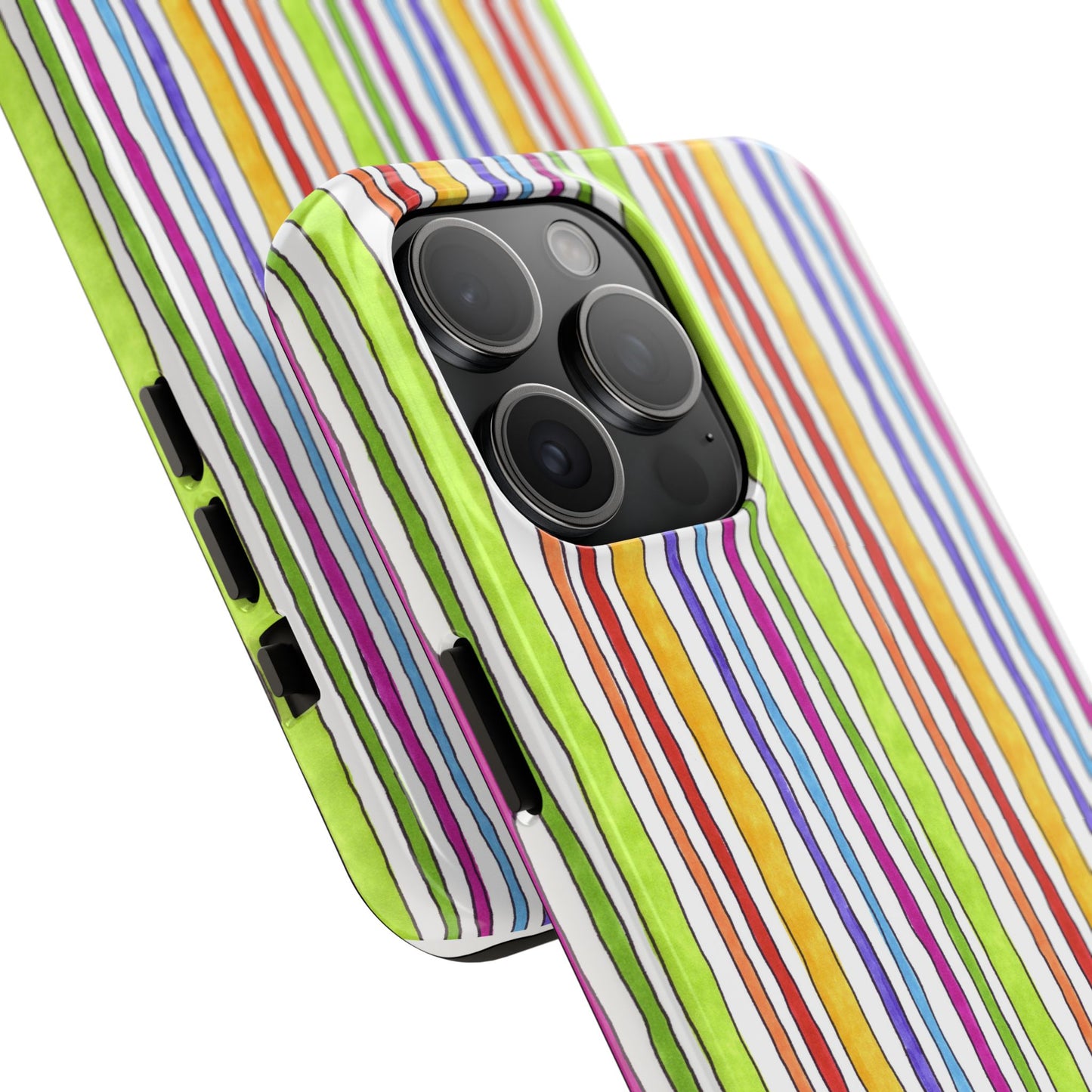 Stripe Fancy White Phone Case