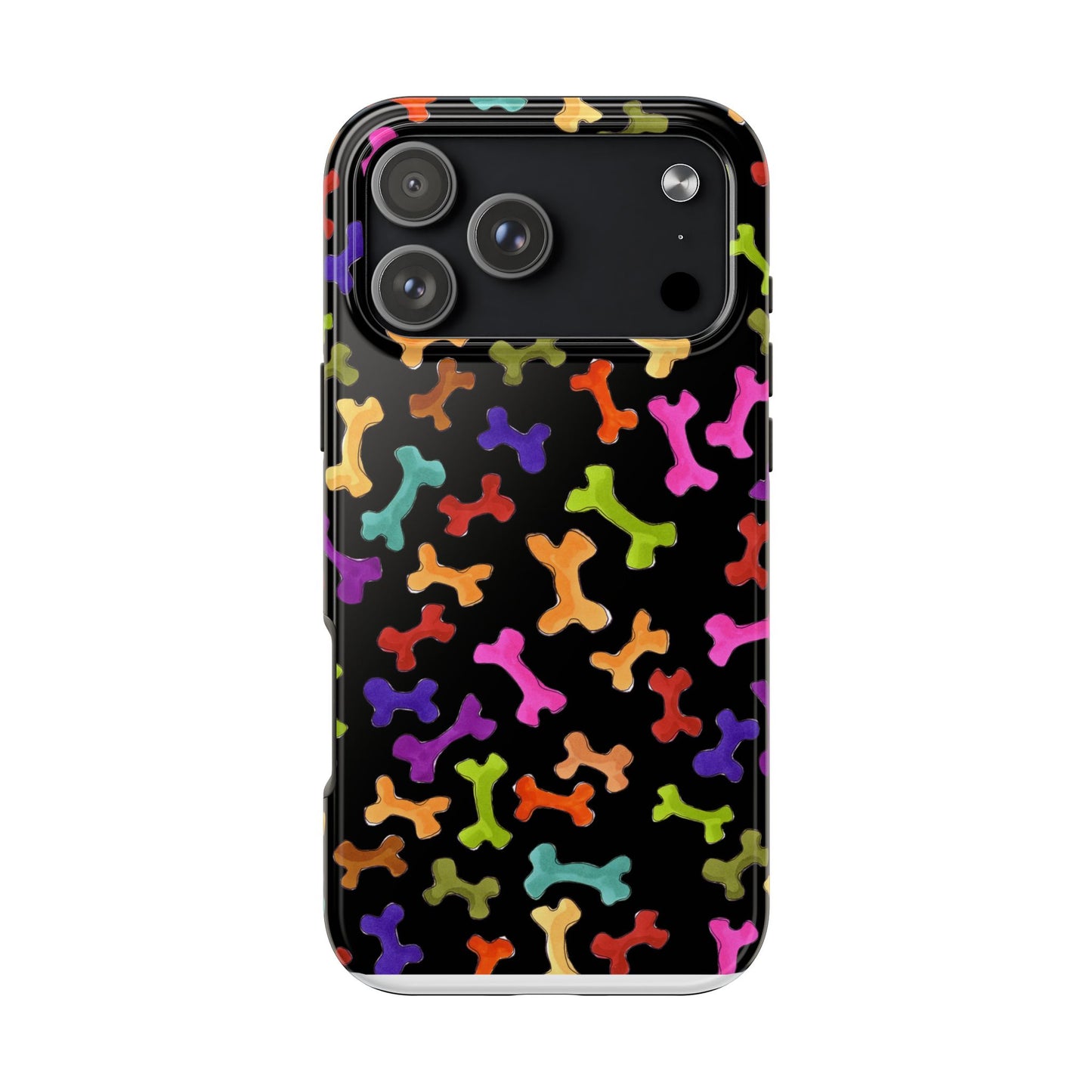 Happy Bones Black Phone Case
